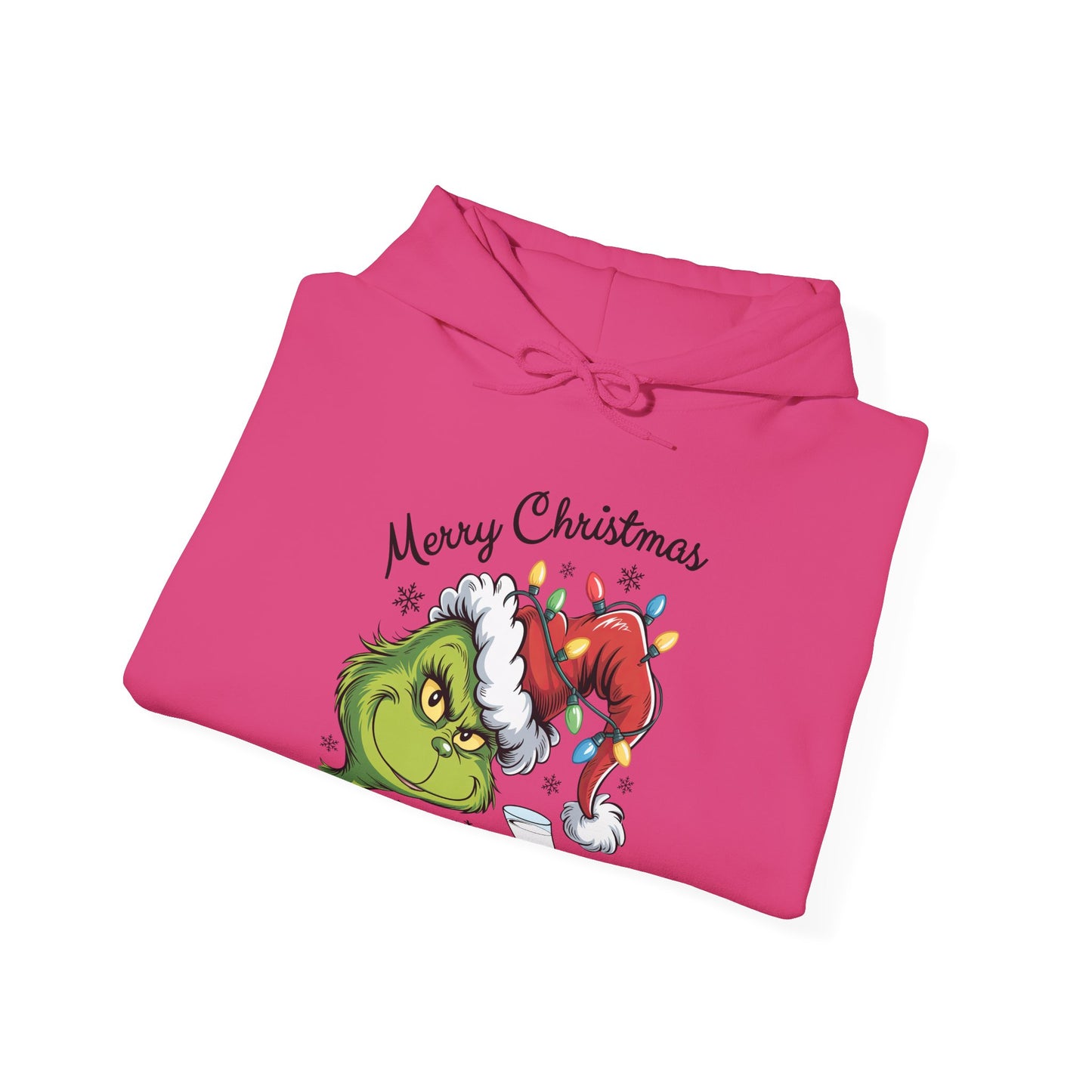 Christmas Grinch Milk & Cookies Unisex Heavy Blend™ Hooded Sweatshirt