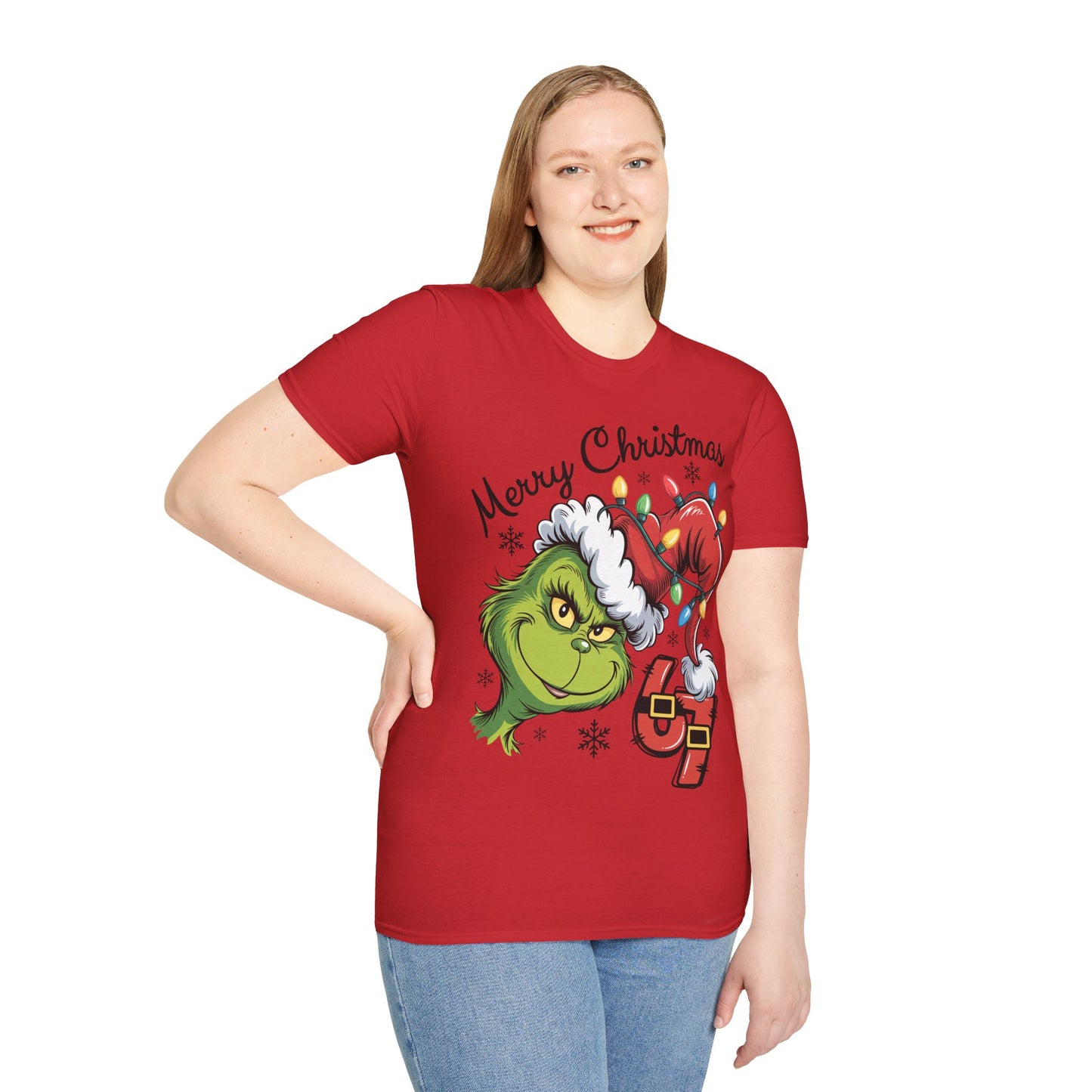 Grinch 6 7 Six Seven Unisex Softstyle T-Shirt