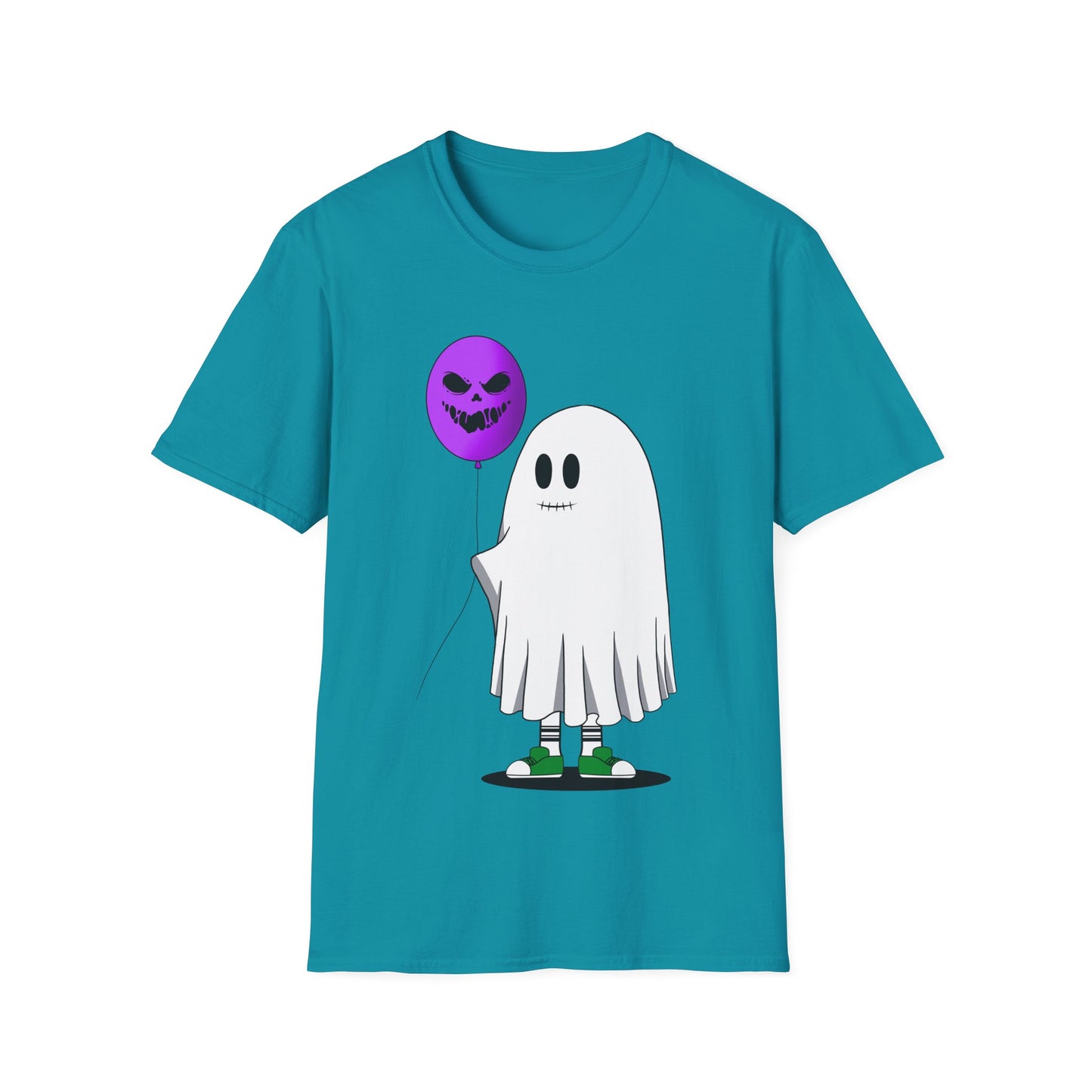 Halloween Balloon Ghost Unisex Softstyle T-Shirt