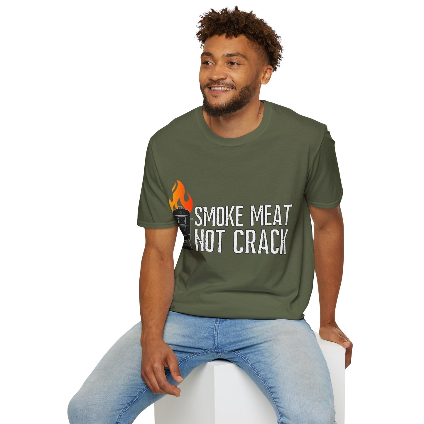 Smoke Meat Not Crack Unisex Softstyle T-Shirt