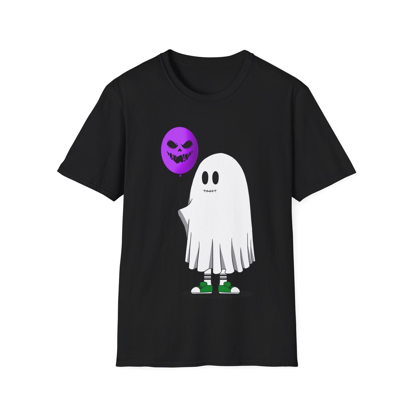 Halloween Balloon Ghost Unisex Softstyle T-Shirt