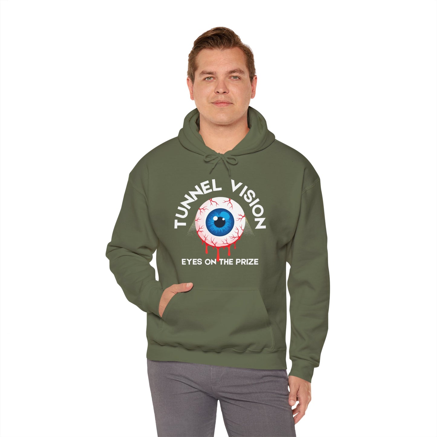 Tunnel Vision Eyes On The Prize Unisex Heavy Blend™ Hooded Sweatshirt