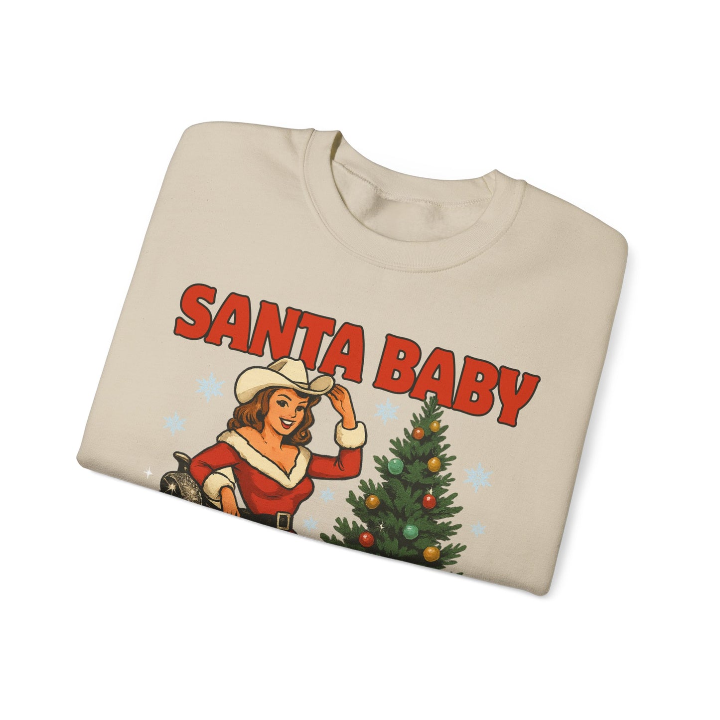 Santa Baby Ready To Ride Unisex Heavy Blend™ Crewneck Sweatshirt