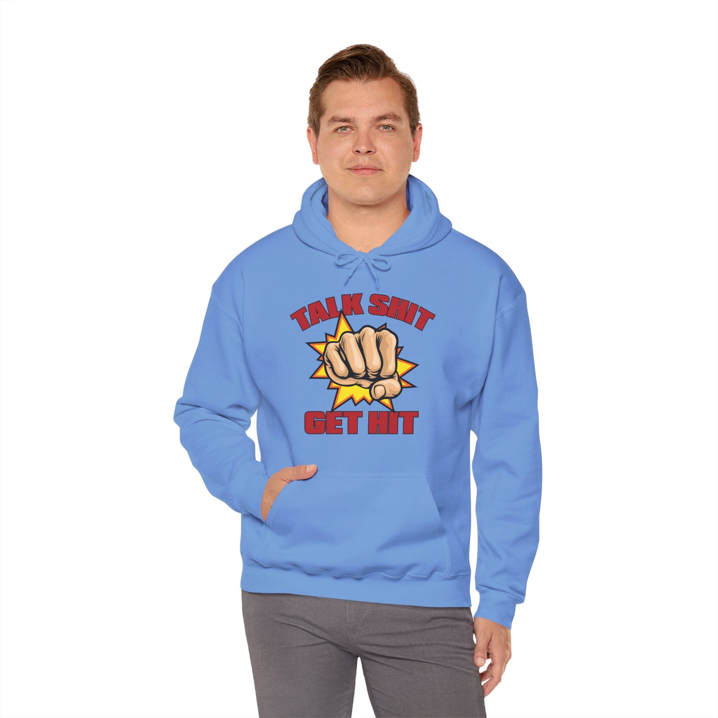 Talk Shit Get Hit Unisex Heavy Blend™ Hooded Sweatshirt