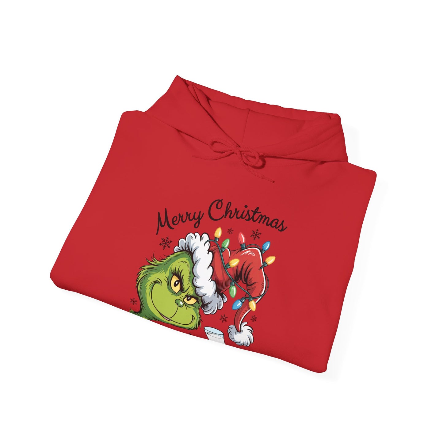 Christmas Grinch Milk & Cookies Unisex Heavy Blend™ Hooded Sweatshirt