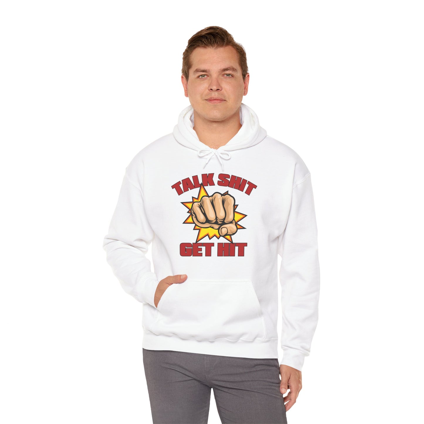 Talk Shit Get Hit Unisex Heavy Blend™ Hooded Sweatshirt