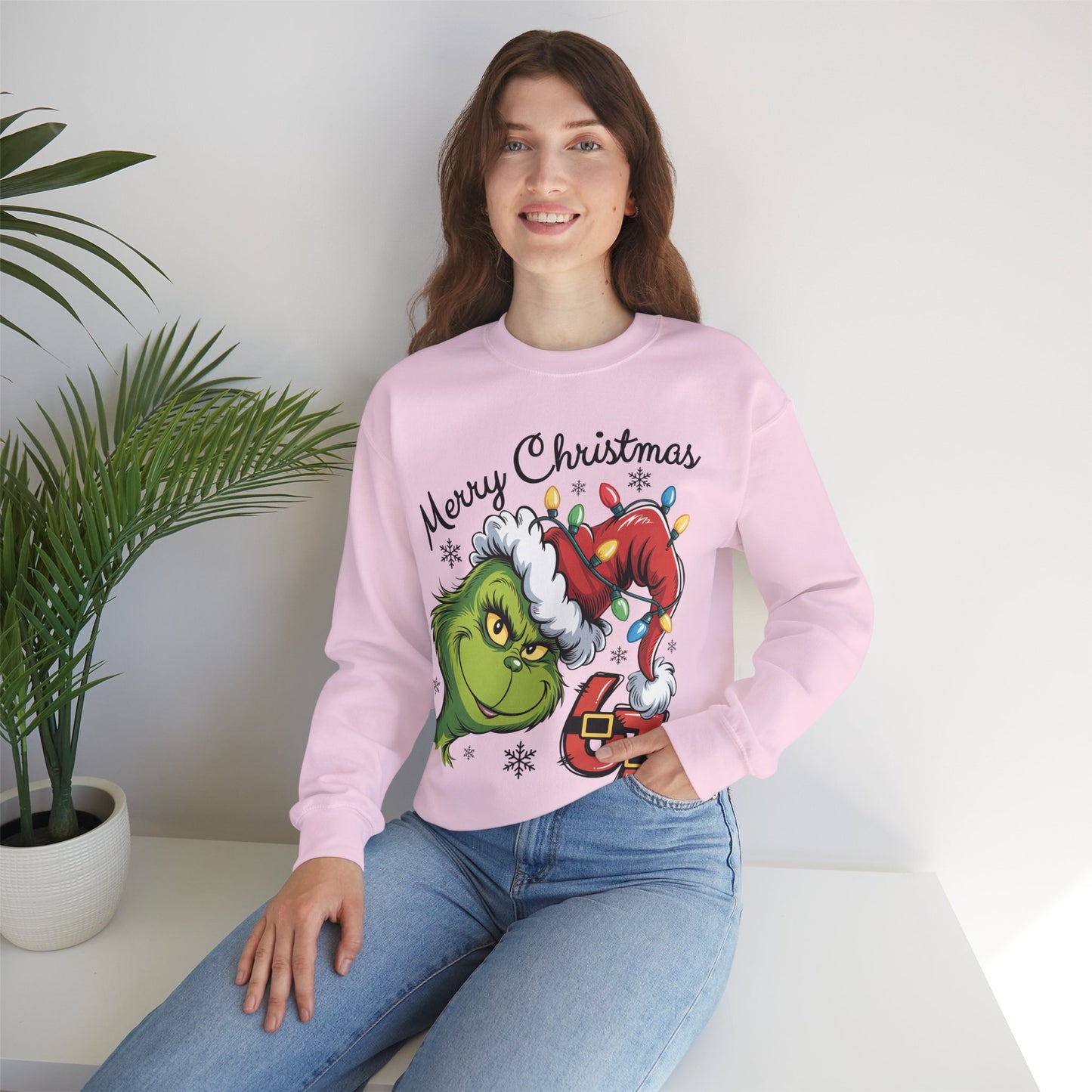 Grinch 6 7 Six Seven Unisex Heavy Blend™ Crewneck Sweatshirt