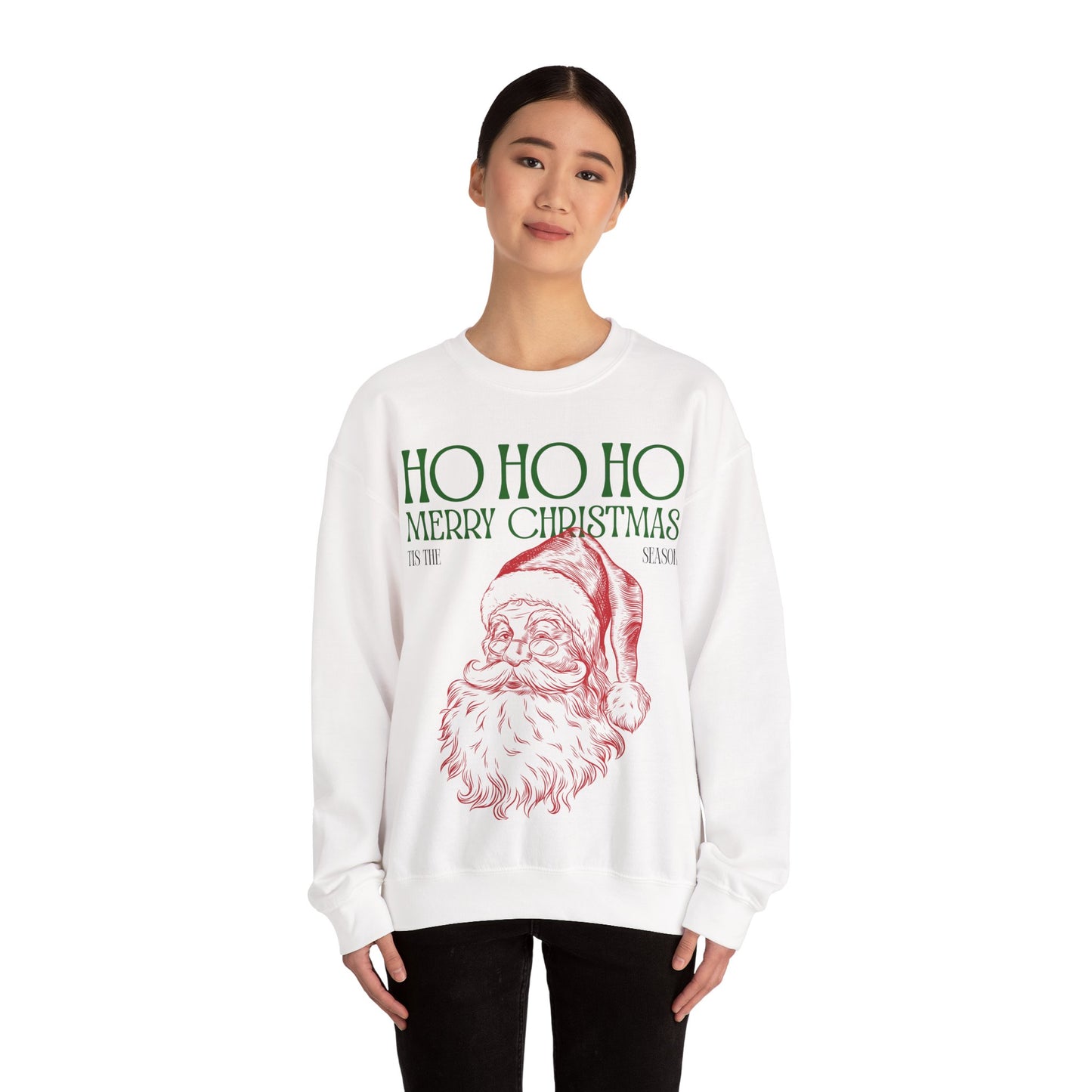 Tis The Season Santa Unisex Heavy Blend™ Crewneck Sweatshirt