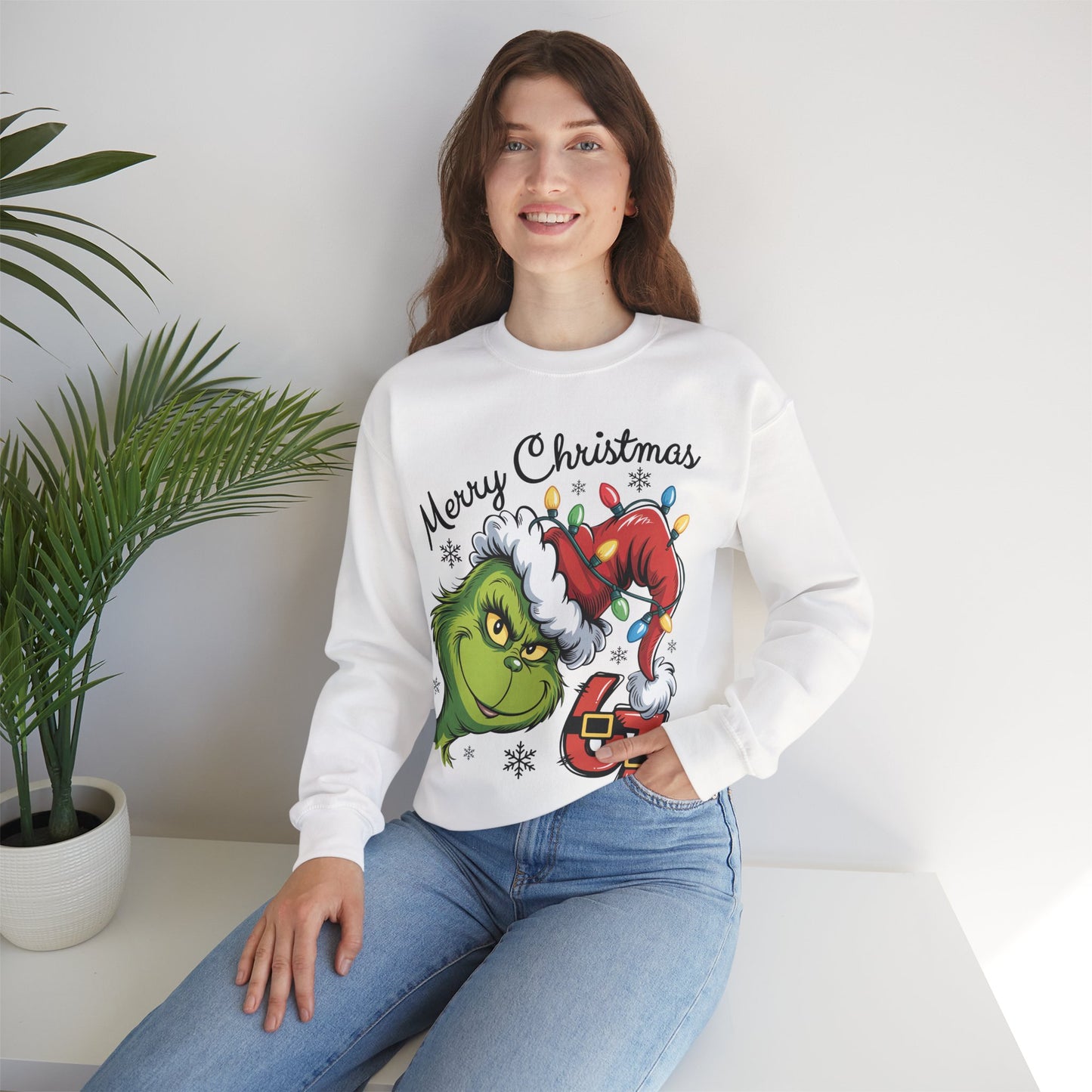 Grinch 6 7 Six Seven Unisex Heavy Blend™ Crewneck Sweatshirt