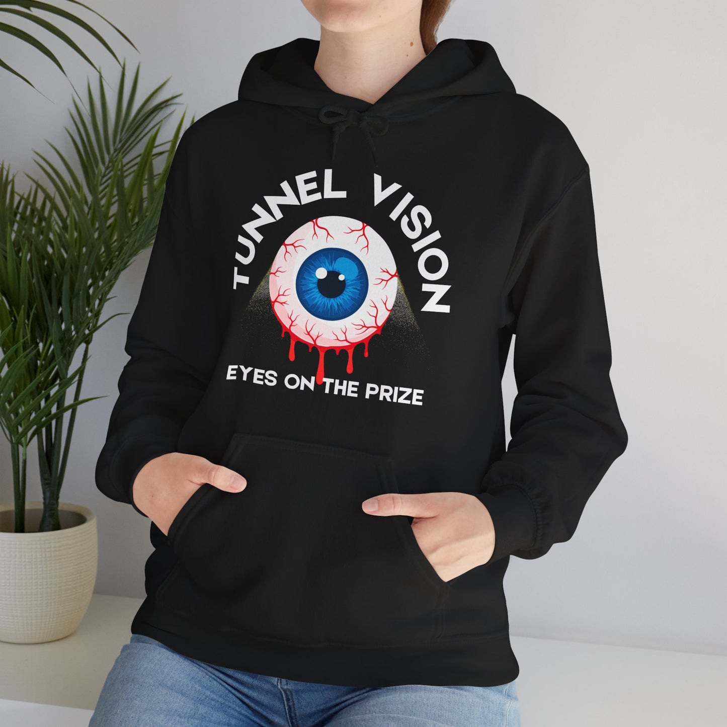 Tunnel Vision Eyes On The Prize Unisex Heavy Blend™ Hooded Sweatshirt