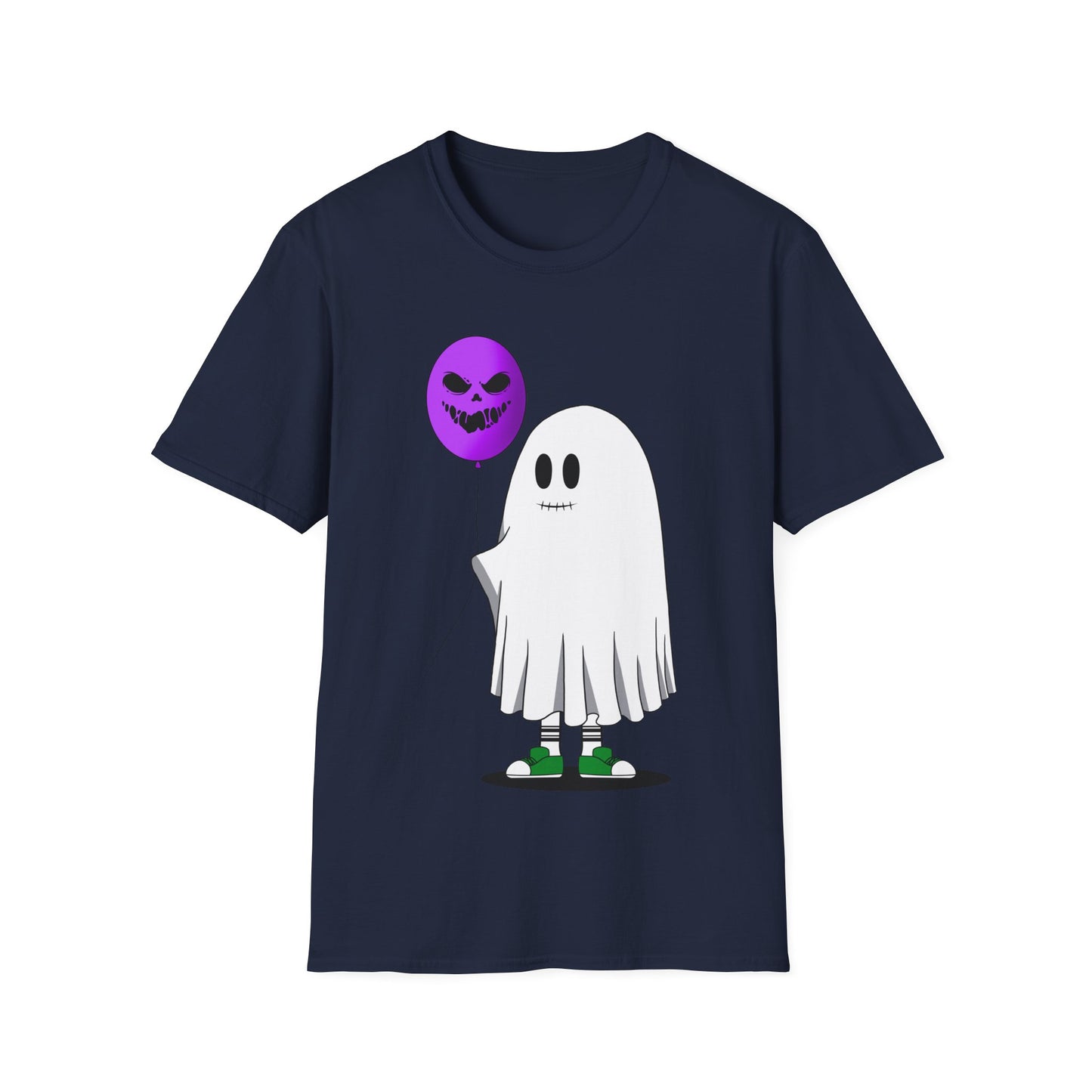 Halloween Balloon Ghost Unisex Softstyle T-Shirt