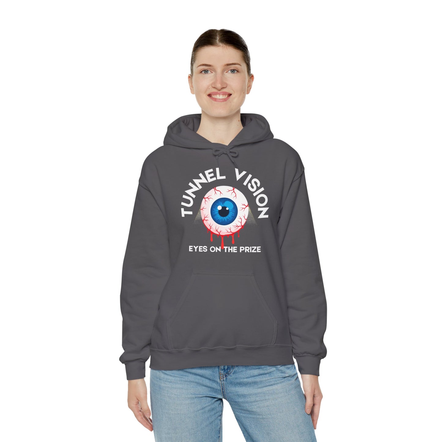 Tunnel Vision Eyes On The Prize Unisex Heavy Blend™ Hooded Sweatshirt