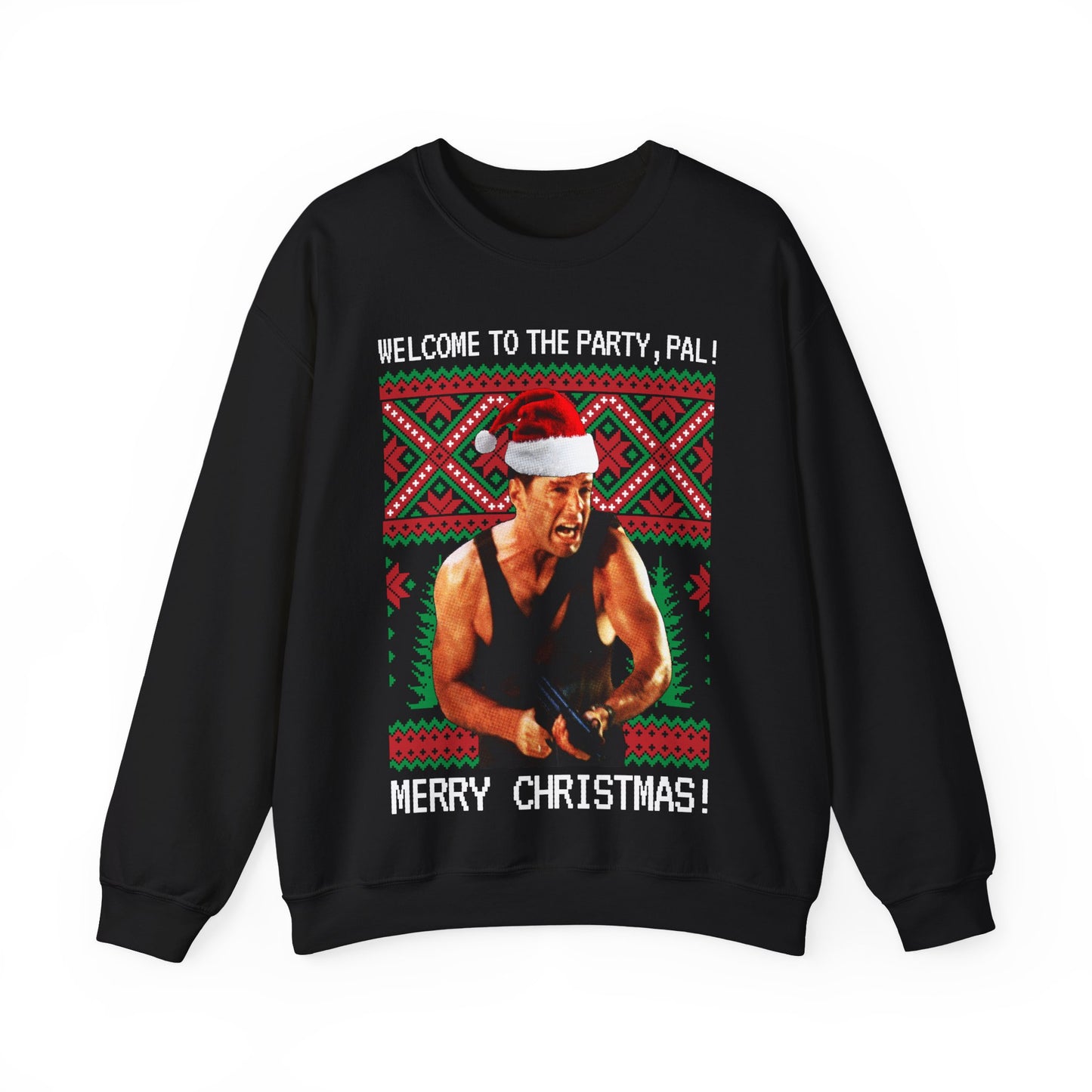 Merry Christmas McClane Unisex Heavy Blend™ Crewneck Sweatshirt