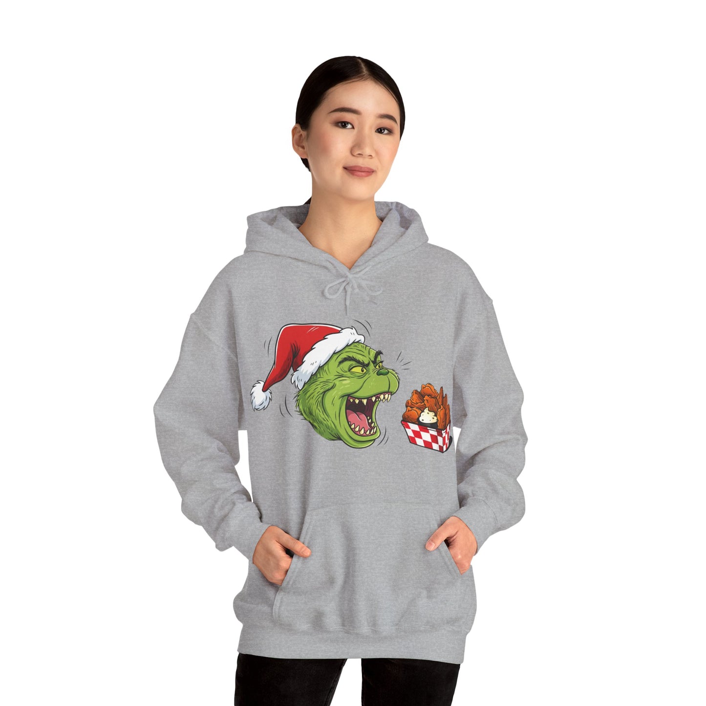 Grinch Buffalo Wings Unisex Heavy Blend™ Hooded Sweatshirt