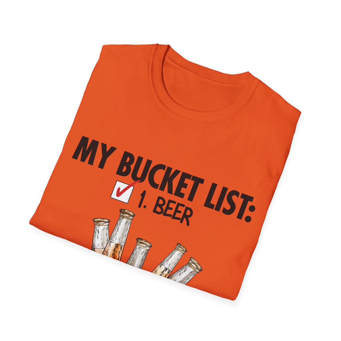 My Beer Bucket List Unisex Softstyle T-Shirt