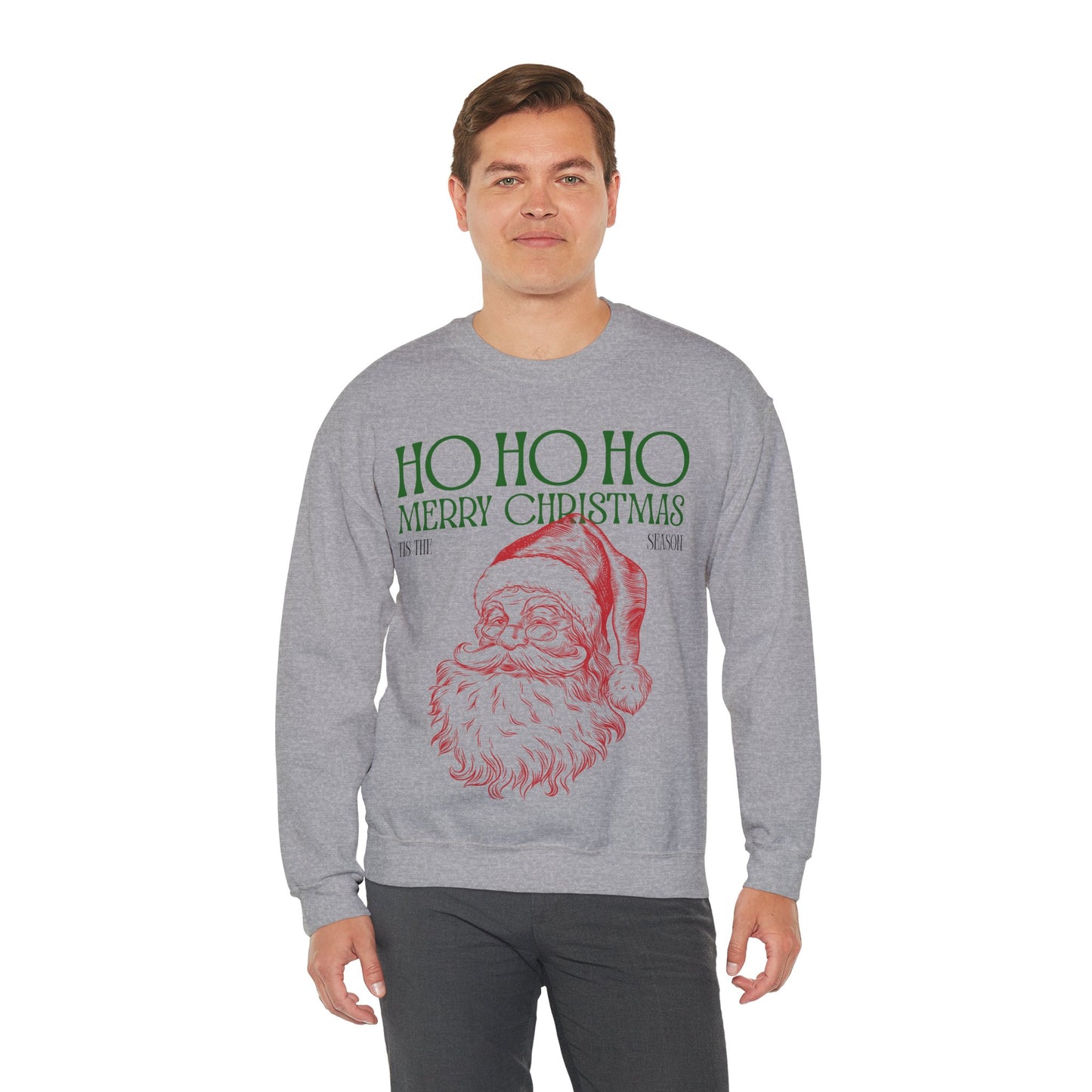 Tis The Season Santa Unisex Heavy Blend™ Crewneck Sweatshirt