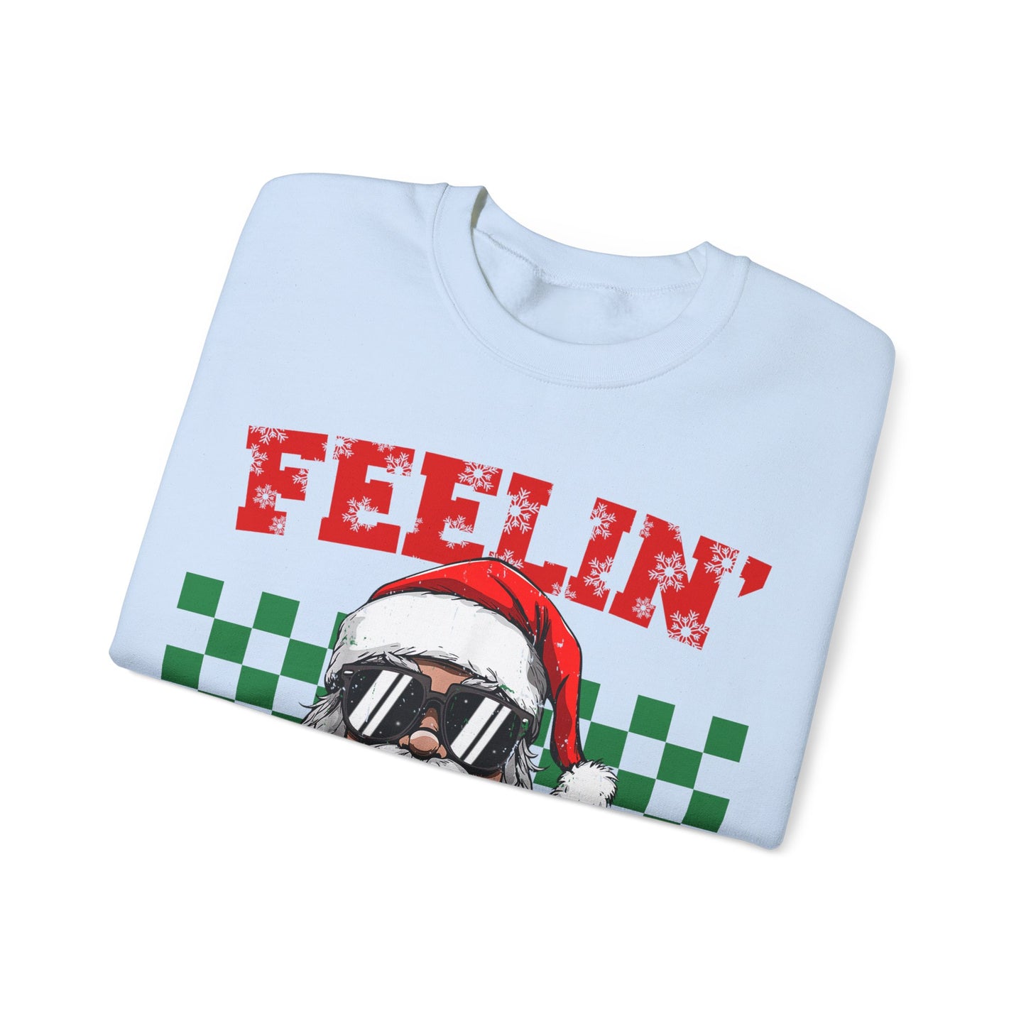 Santa Feelin' Jolly Unisex Heavy Blend™ Crewneck Sweatshirt