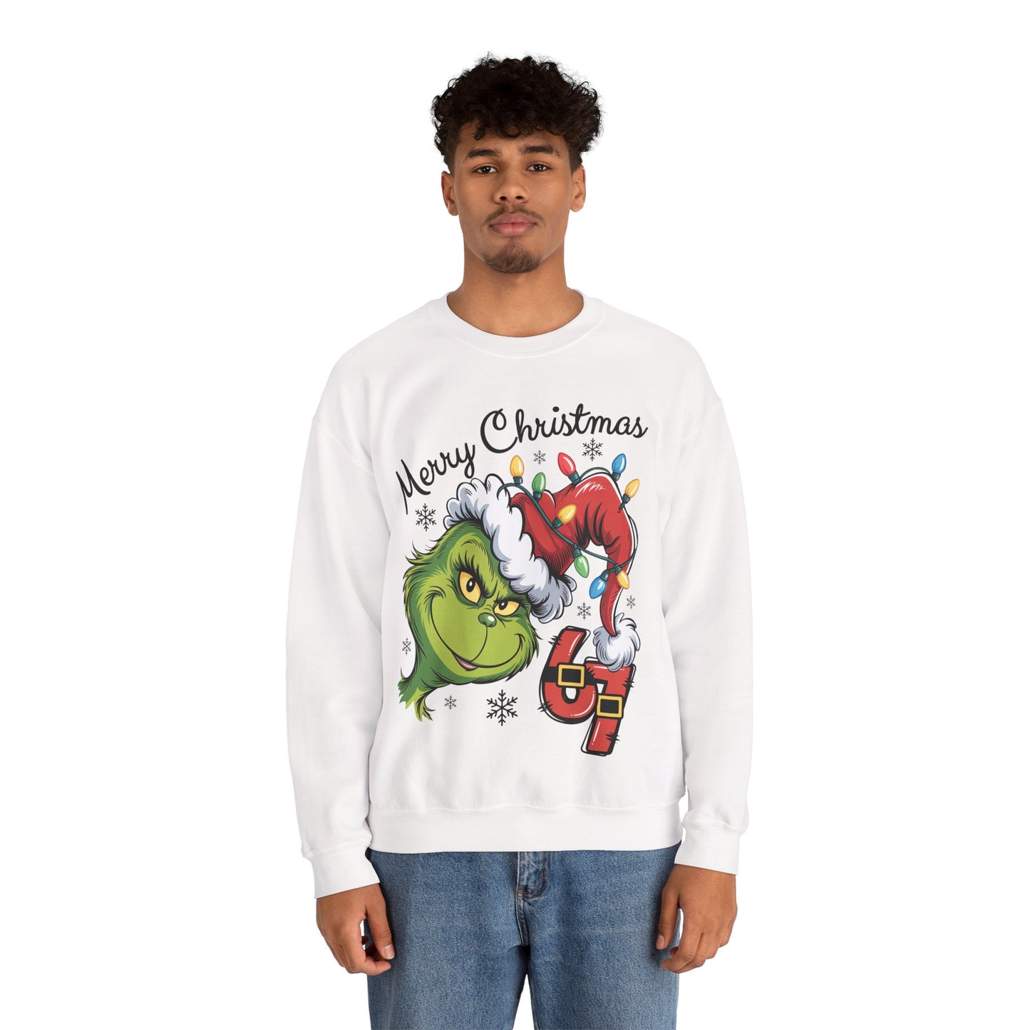 Grinch 6 7 Six Seven Unisex Heavy Blend™ Crewneck Sweatshirt