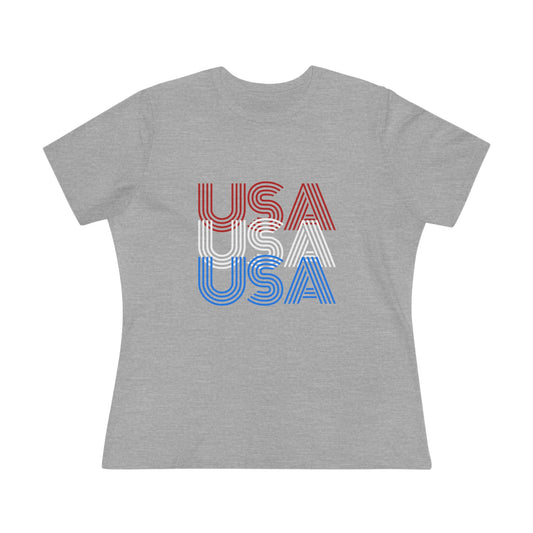 USA USA USA Women's Cotton Tee