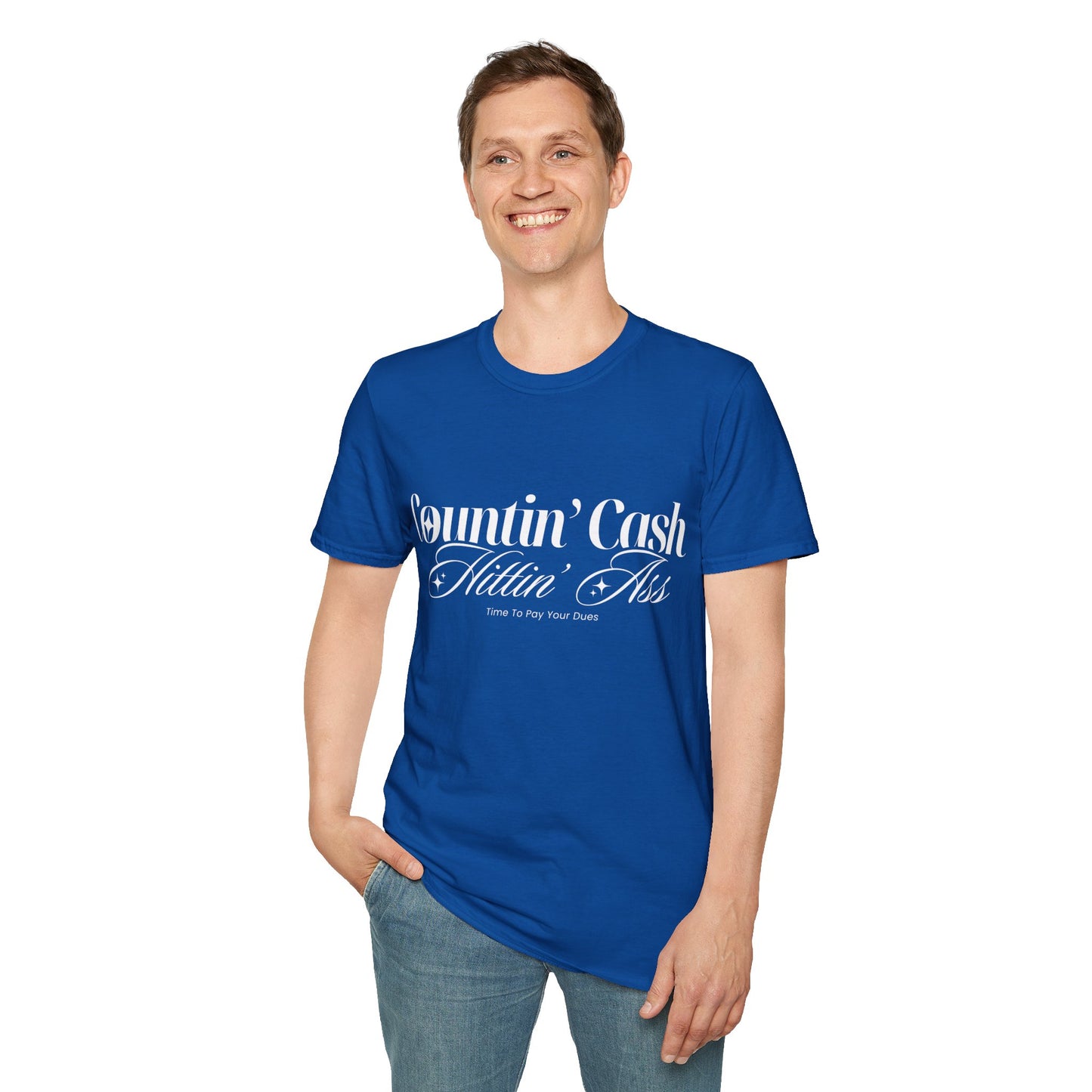 Countin' Cash Hittin' Ass Unisex Softstyle T-Shirt