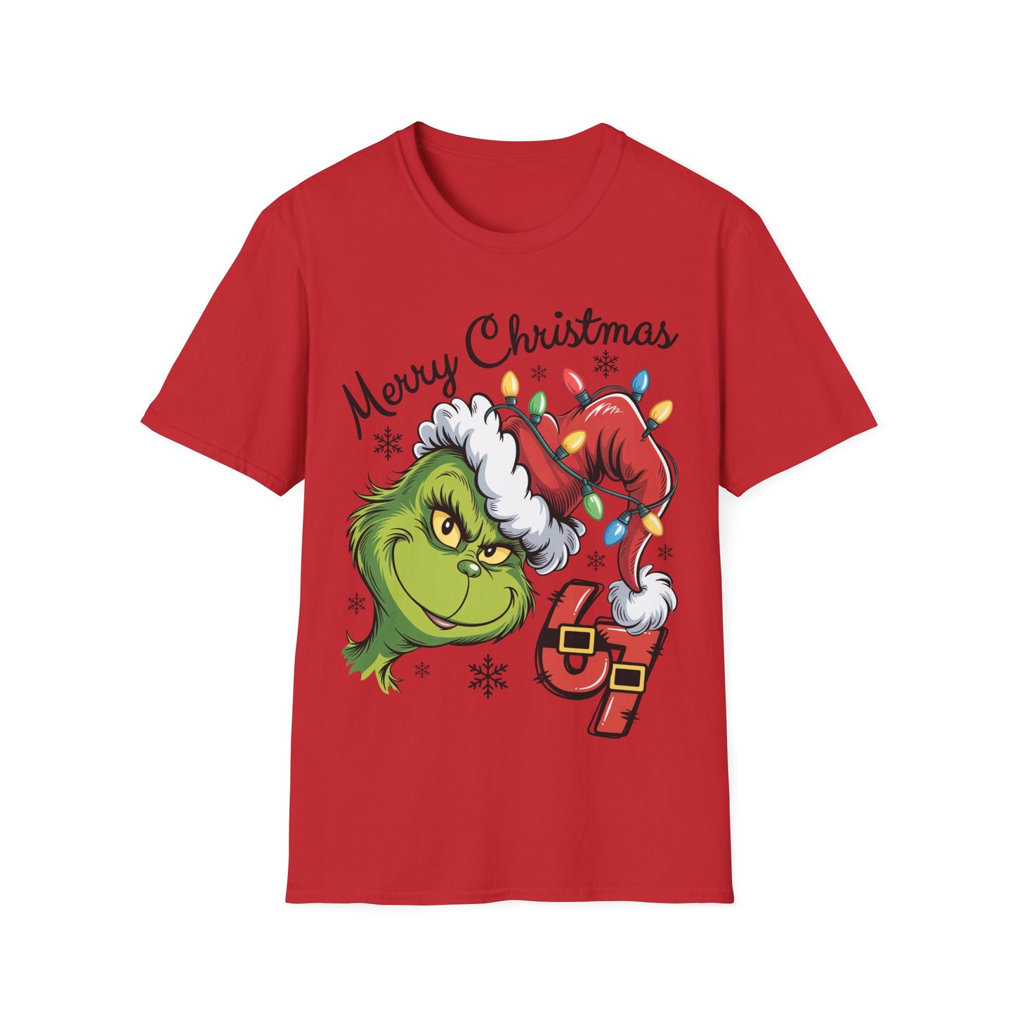 Grinch 6 7 Six Seven Unisex Softstyle T-Shirt