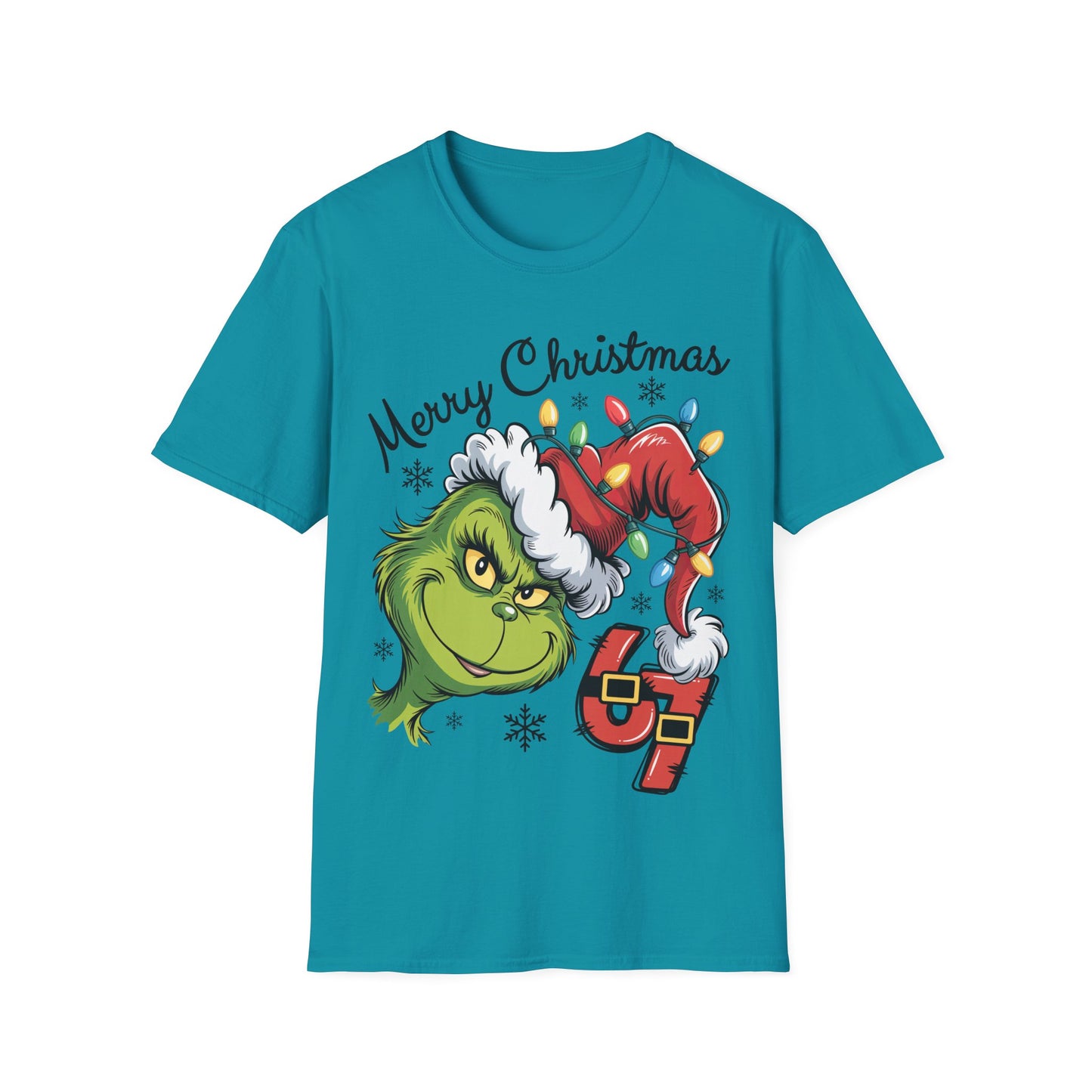 Grinch 6 7 Six Seven Unisex Softstyle T-Shirt