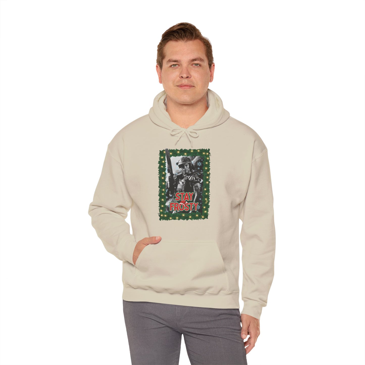 Stay Frosty Corporal Hicks Unisex Heavy Blend™ Hooded Sweatshirt