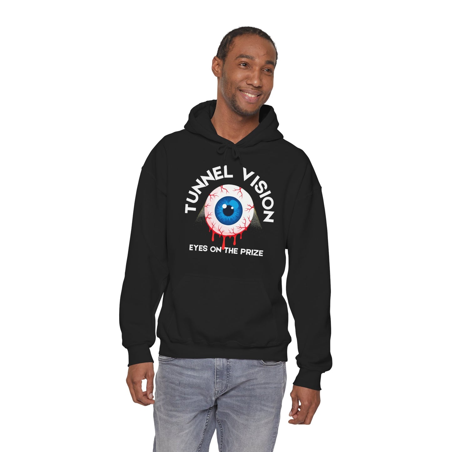 Tunnel Vision Eyes On The Prize Unisex Heavy Blend™ Hooded Sweatshirt