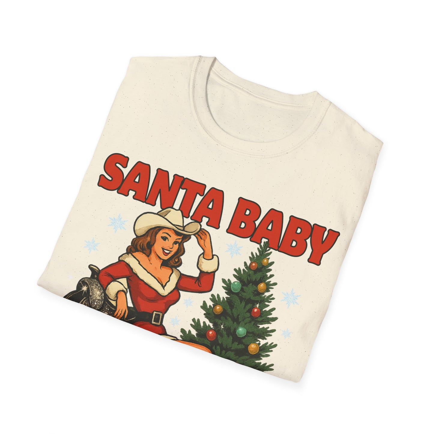 Santa Baby Ready To Ride Unisex Softstyle T-Shirt
