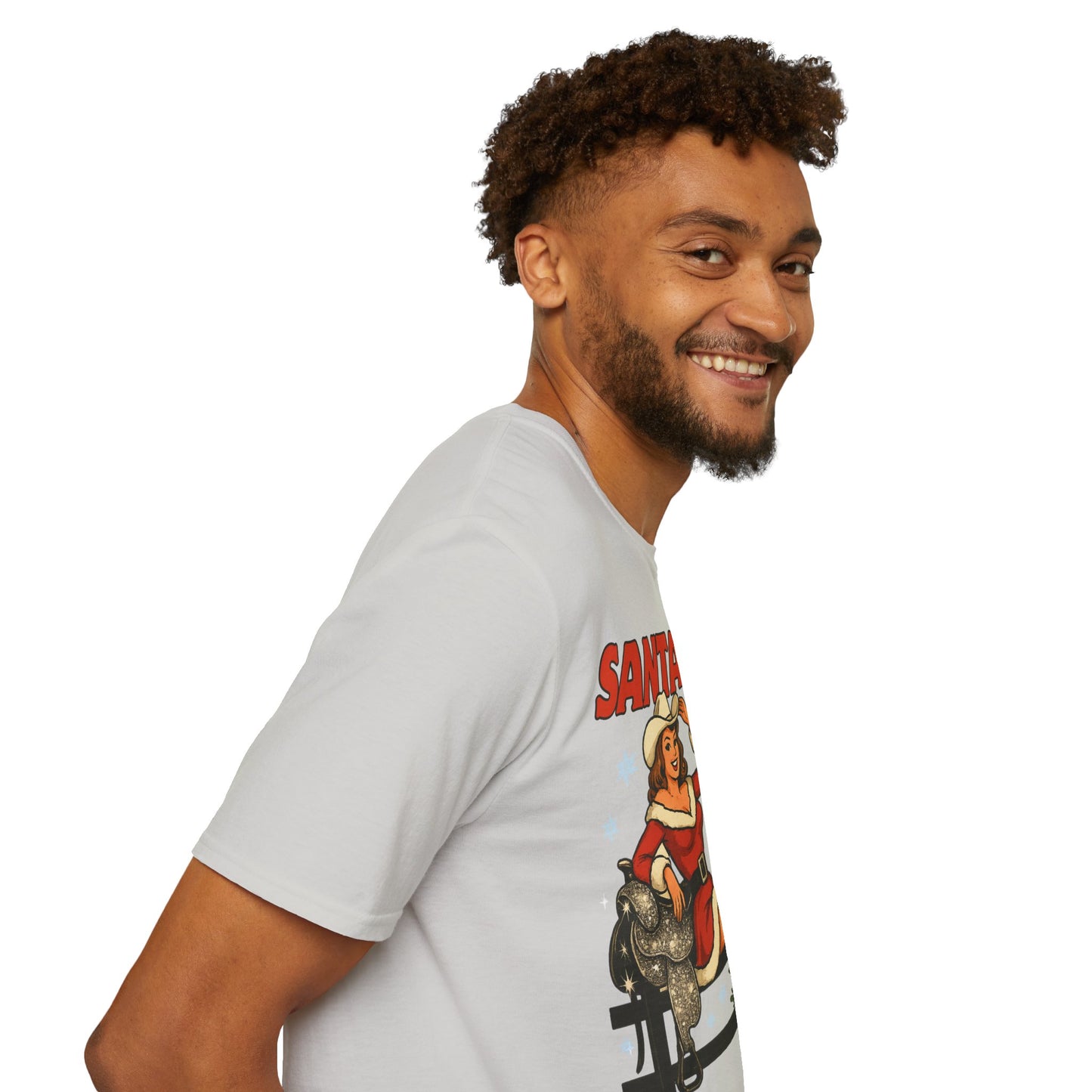 Santa Baby Ready To Ride Unisex Softstyle T-Shirt