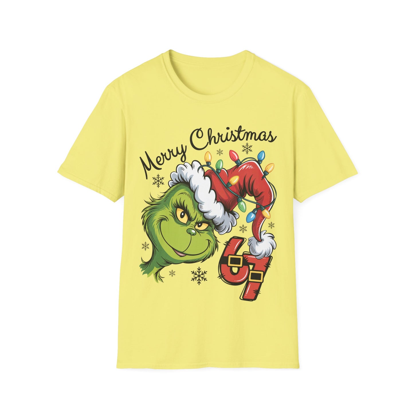 Grinch 6 7 Six Seven Unisex Softstyle T-Shirt