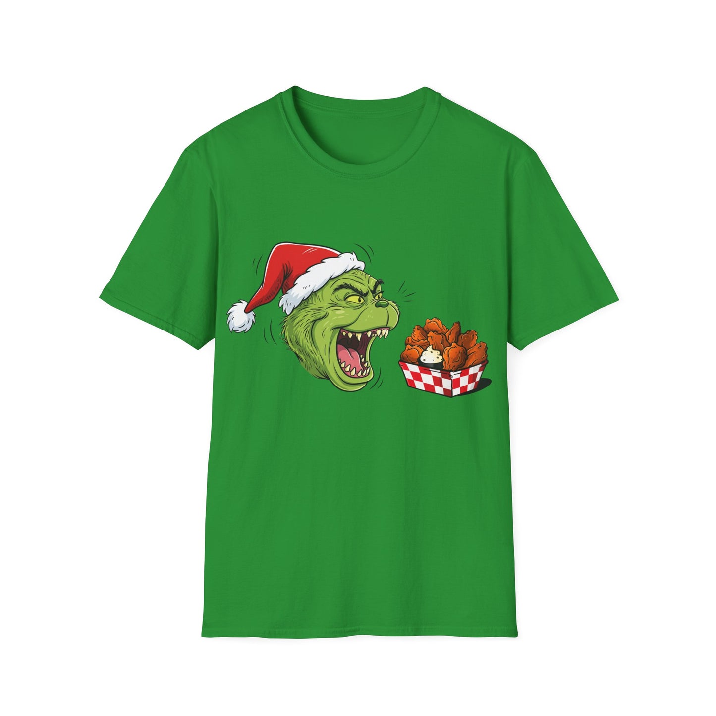 Grinch Buffalo Wings Unisex Softstyle T-Shirt
