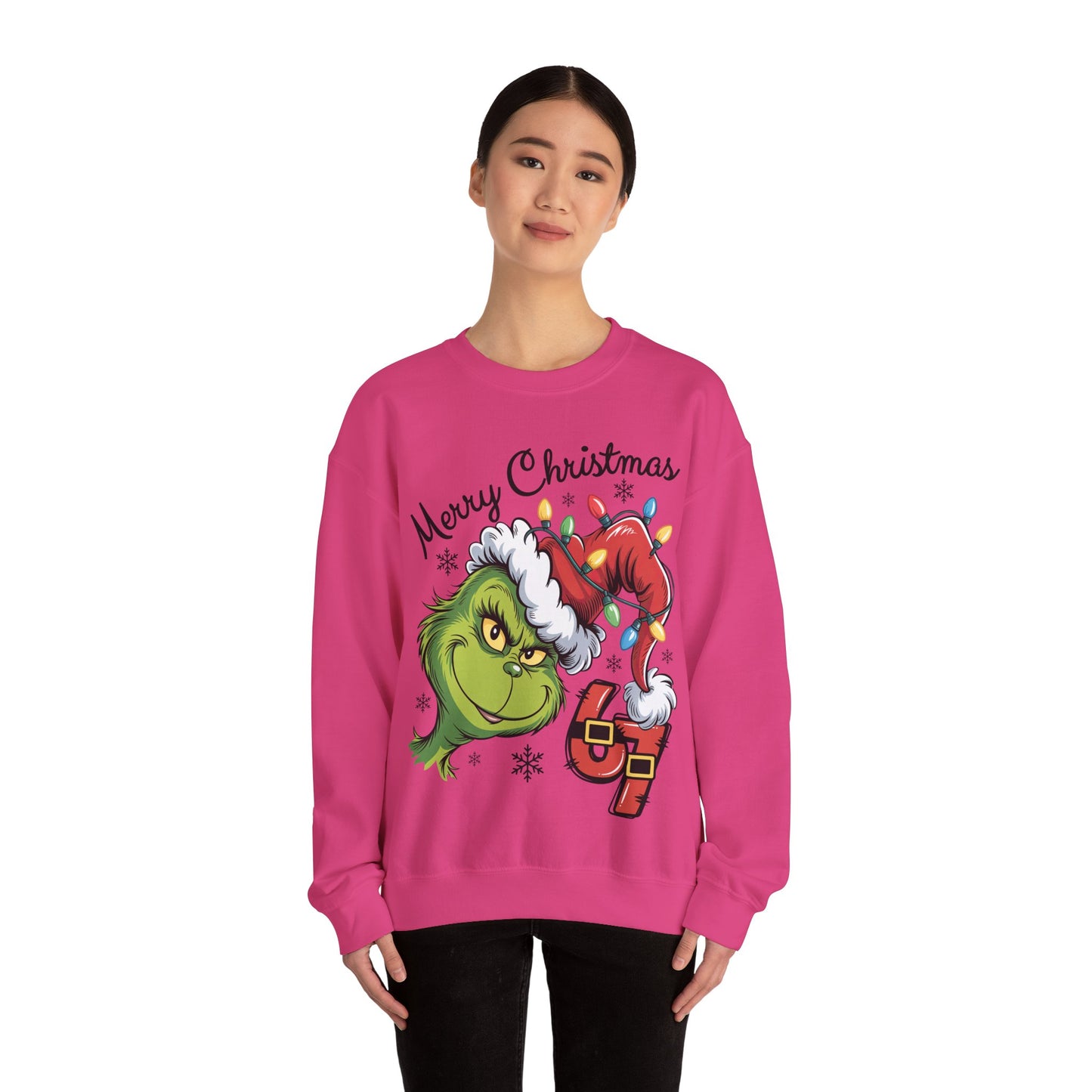 Grinch 6 7 Six Seven Unisex Heavy Blend™ Crewneck Sweatshirt