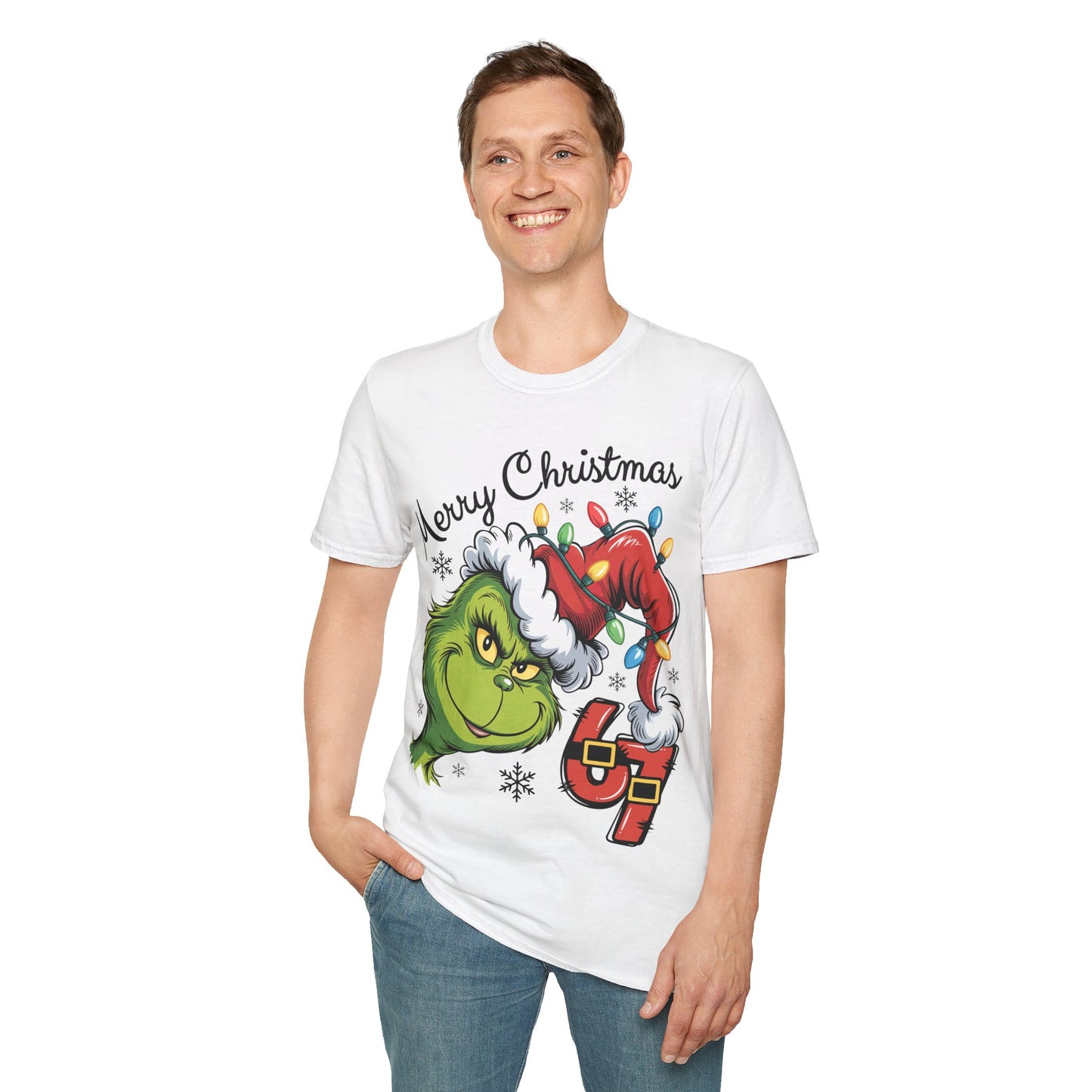 Grinch 6 7 Six Seven Unisex Softstyle T-Shirt