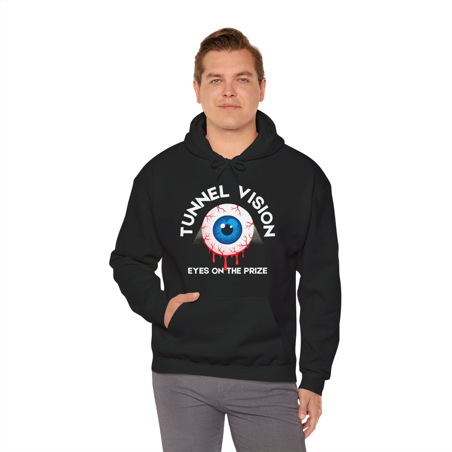 Tunnel Vision Eyes On The Prize Unisex Heavy Blend™ Hooded Sweatshirt