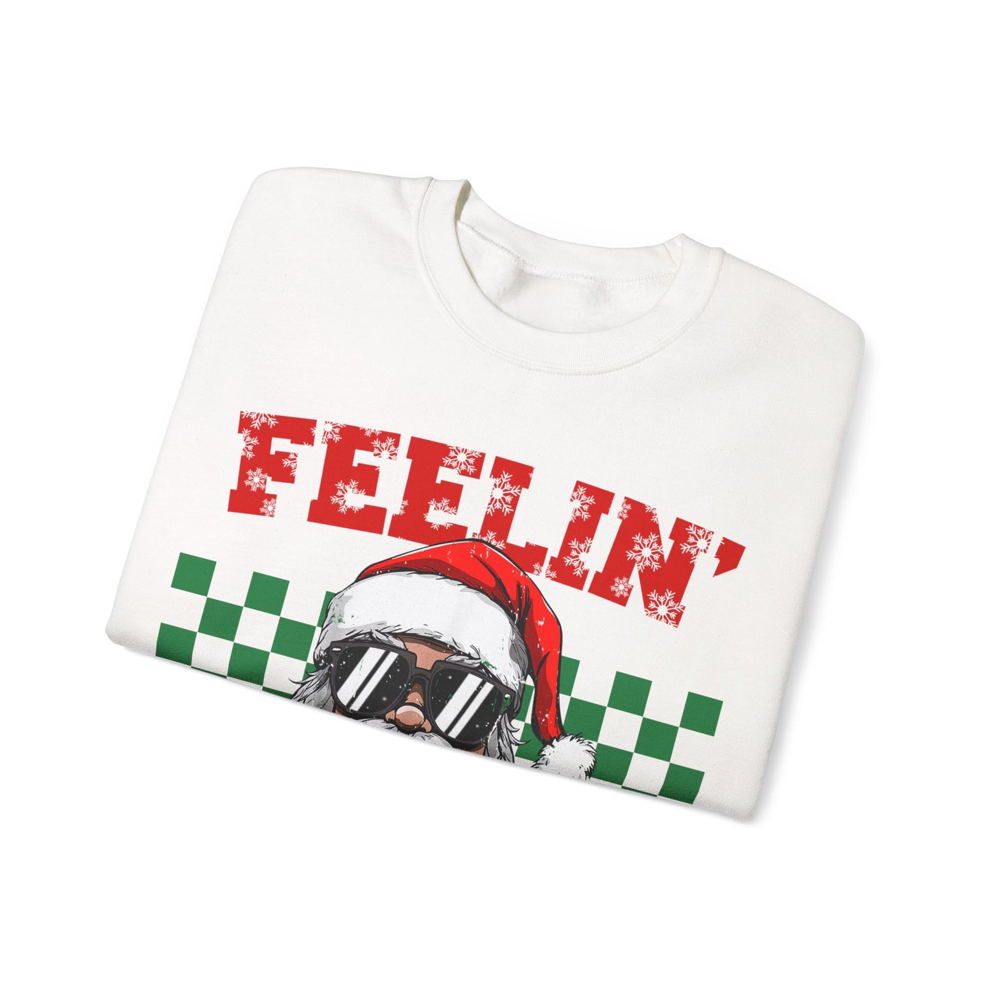 Santa Feelin' Jolly Unisex Heavy Blend™ Crewneck Sweatshirt