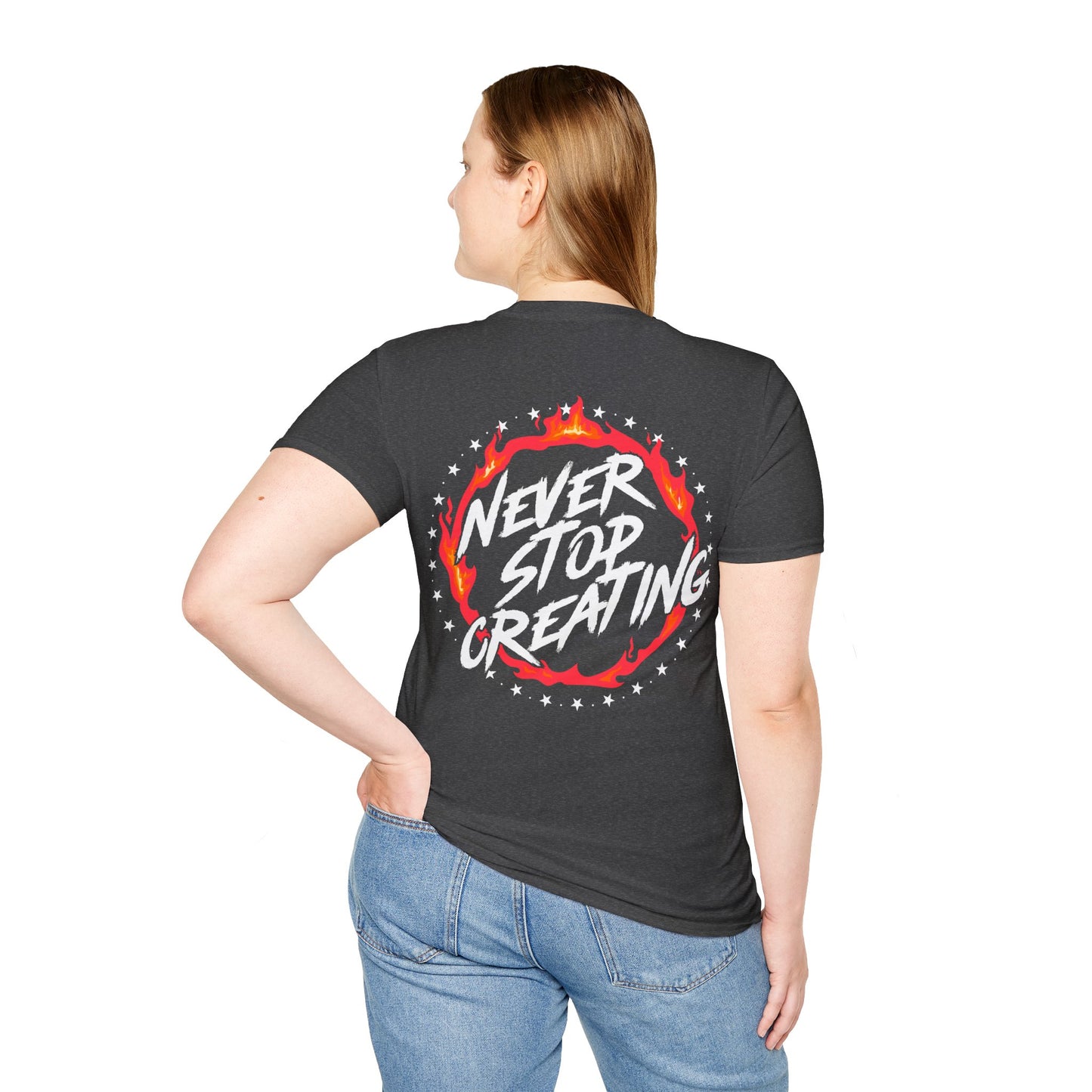 Dead Tired Creators Club Never Stop CreatingUnisex Softstyle T-Shirt