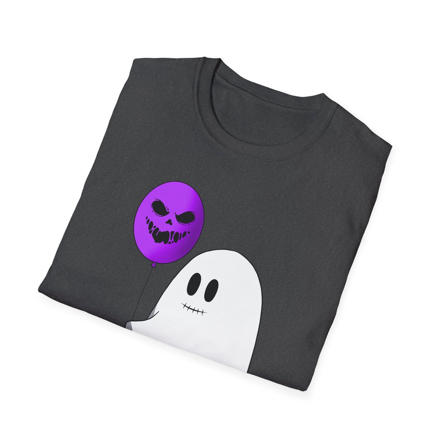 Halloween Balloon Ghost Unisex Softstyle T-Shirt