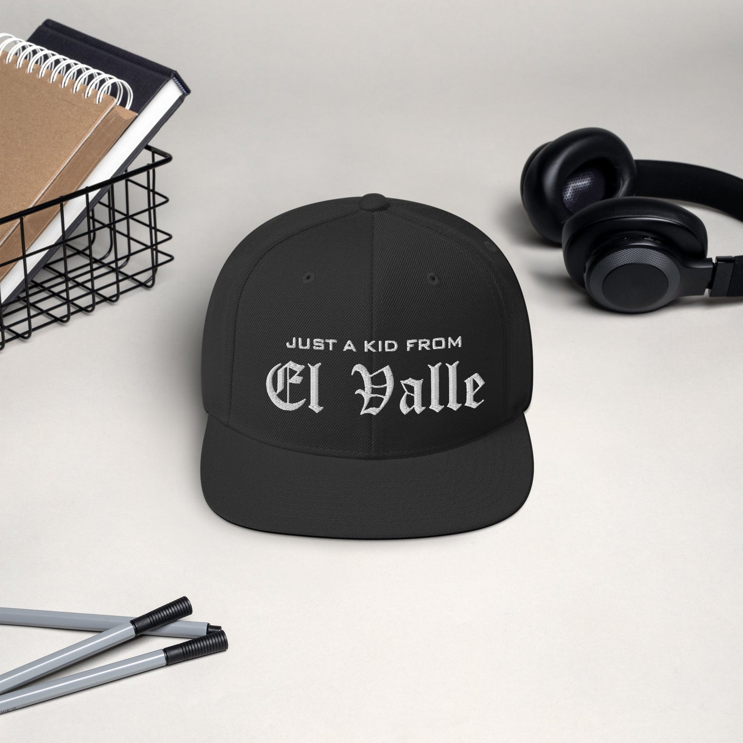 Just a kid from EL VALLE Snapback Hat