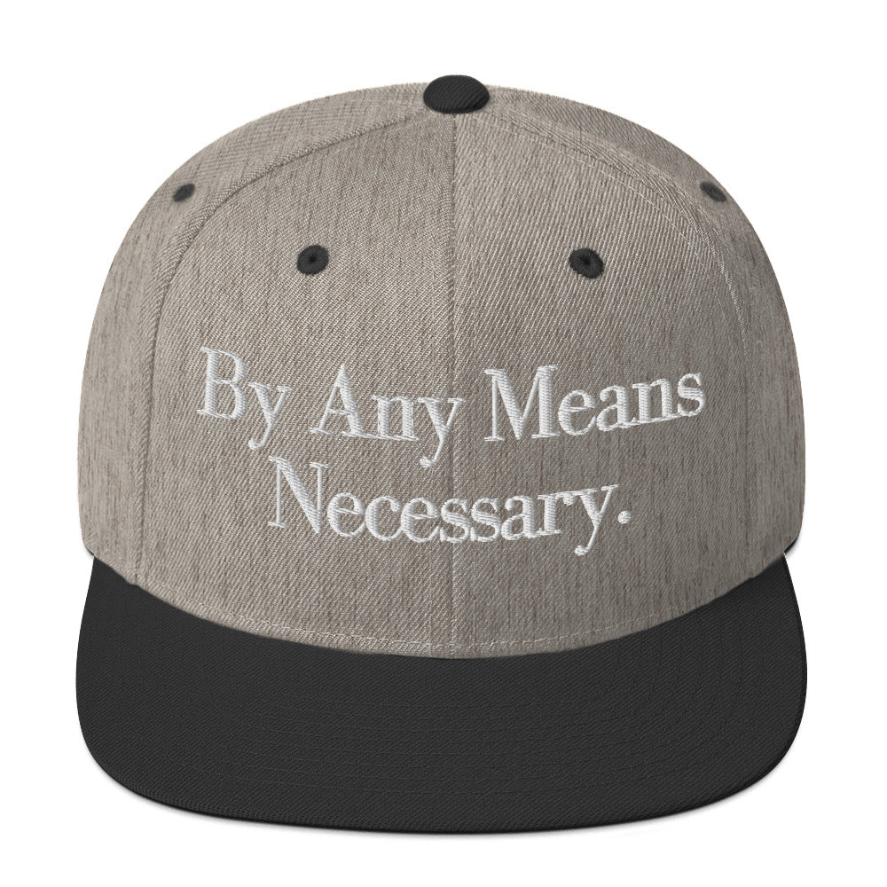 By ANY means necessary. Snapback Hat