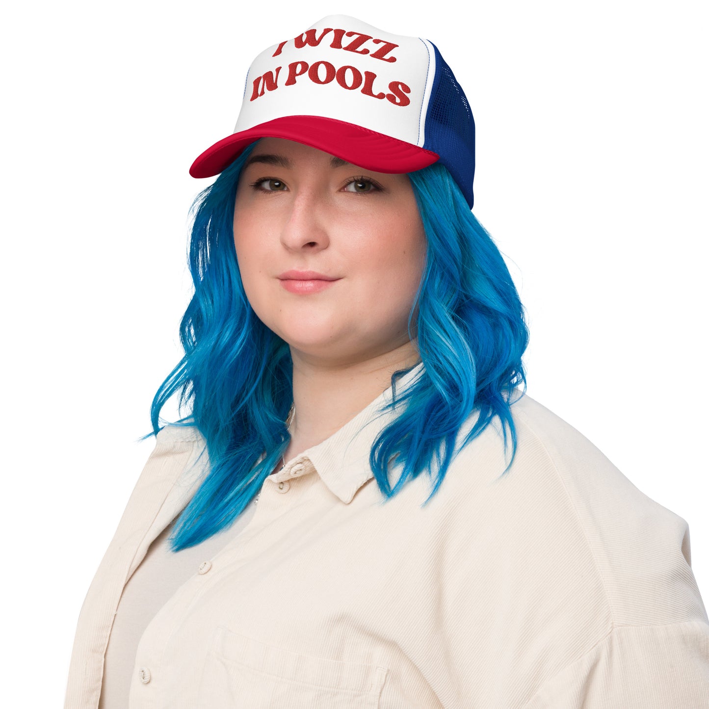 I WIZZ IN POOLS Foam trucker hat
