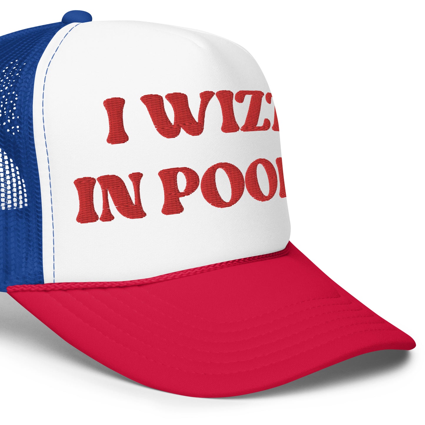 I WIZZ IN POOLS Foam trucker hat