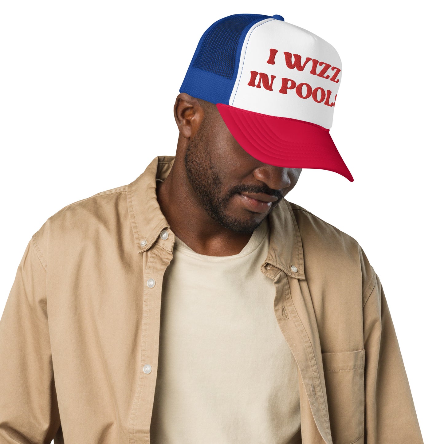 I WIZZ IN POOLS Foam trucker hat