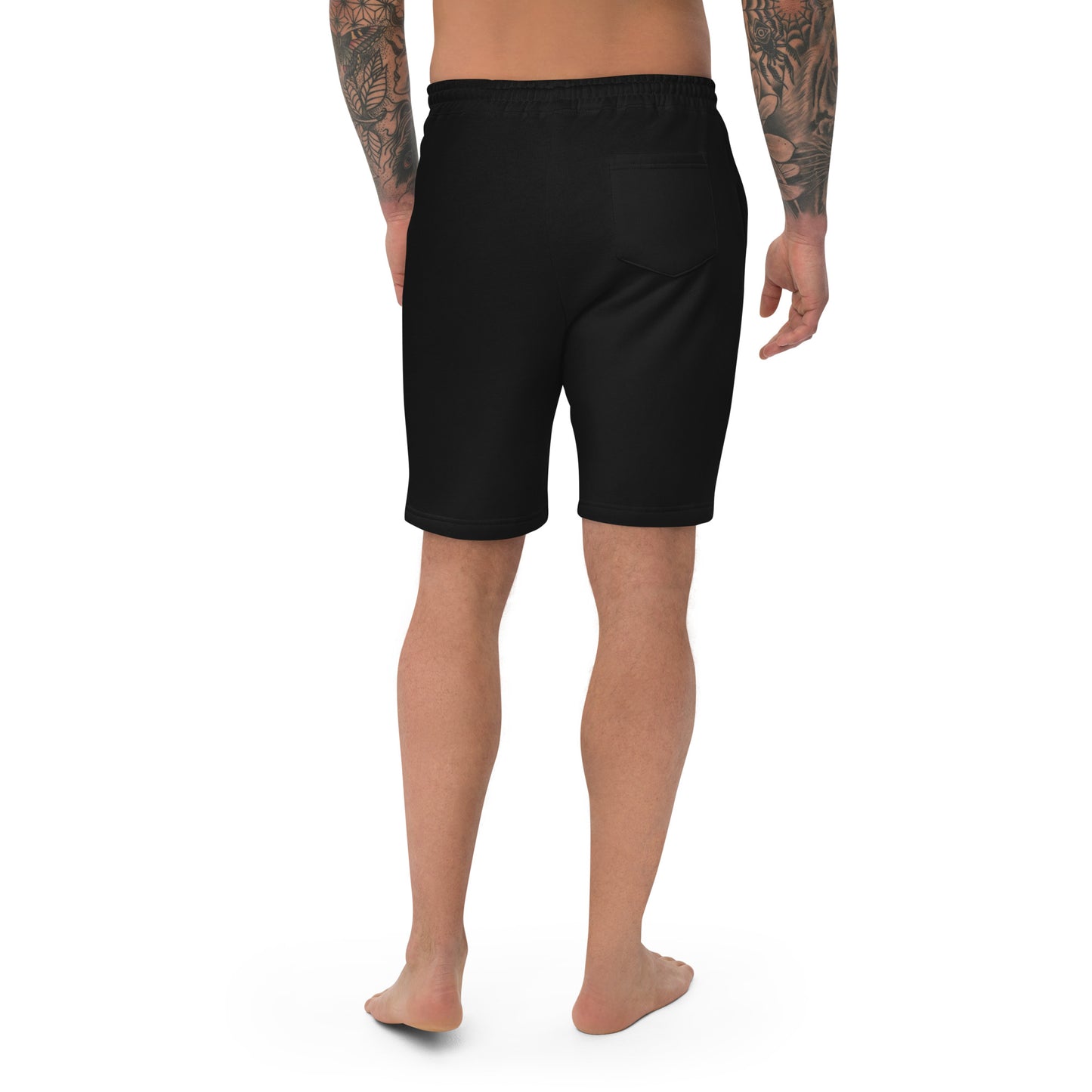 L8NGHT 3D neon logo Men's fleece shorts
