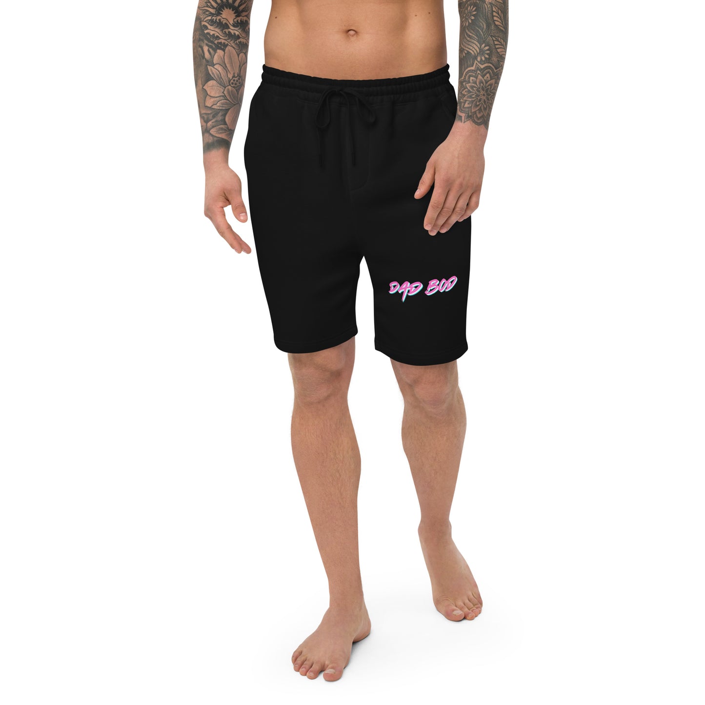 Retro Dad Bod Men's fleece shorts