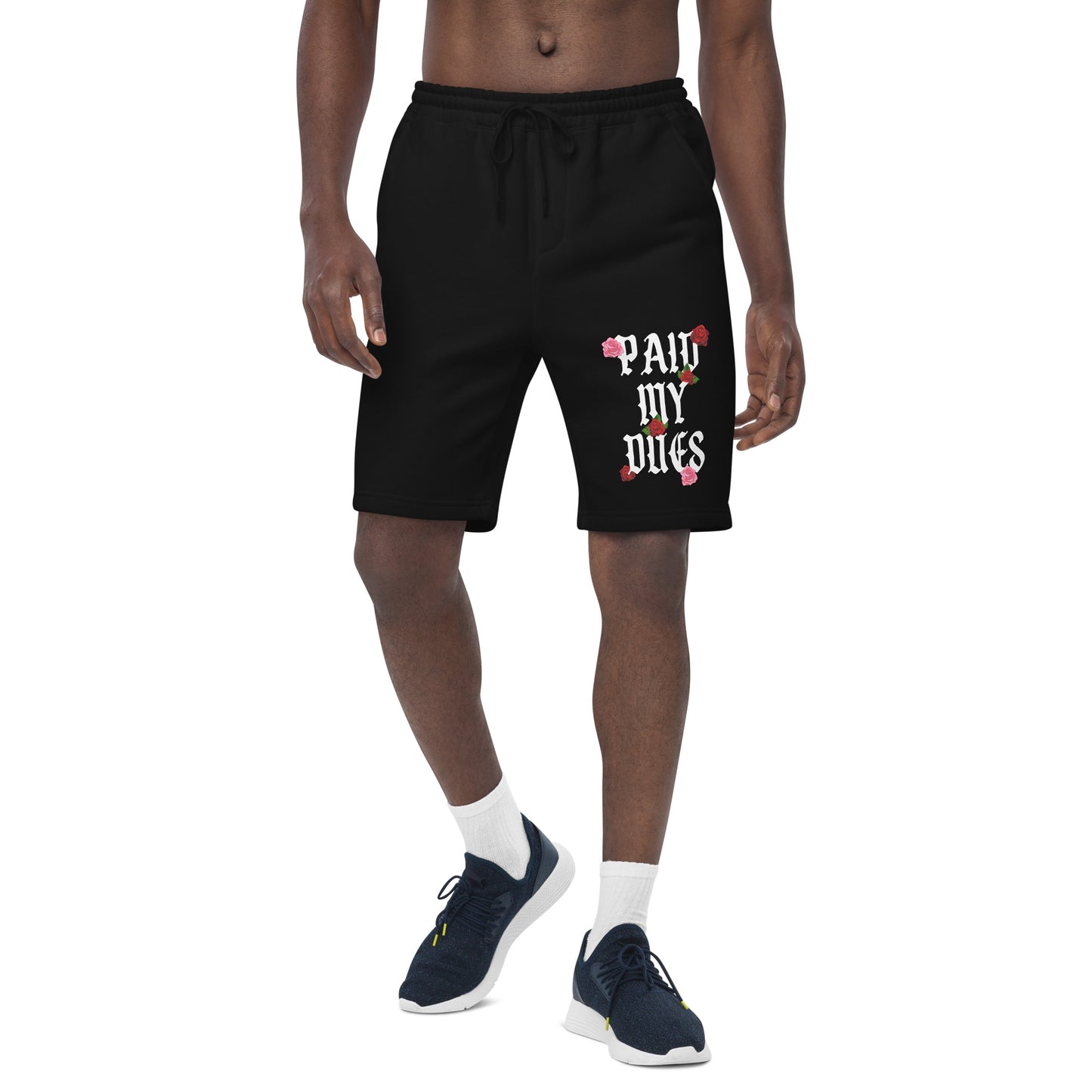 Paid My Dues roses Men's fleece shorts