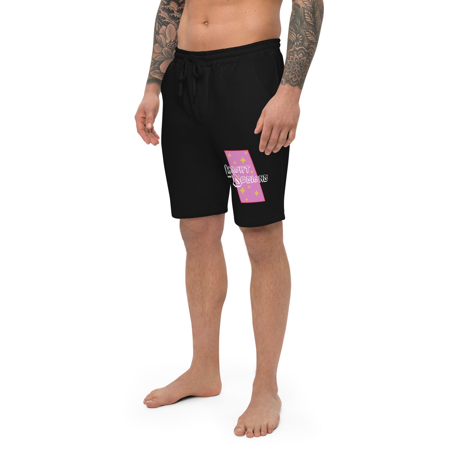 L8NGHT Designs Abstract Color Men's fleece shorts