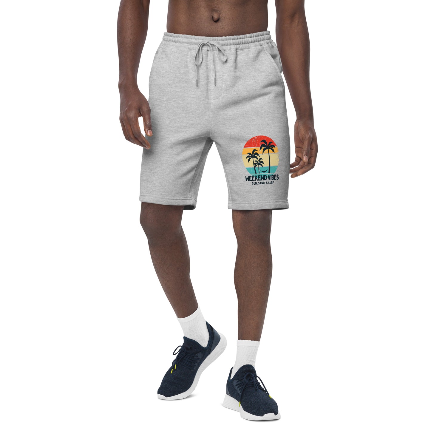 Weekend Vibes Sun Sand Surf Men's fleece shorts