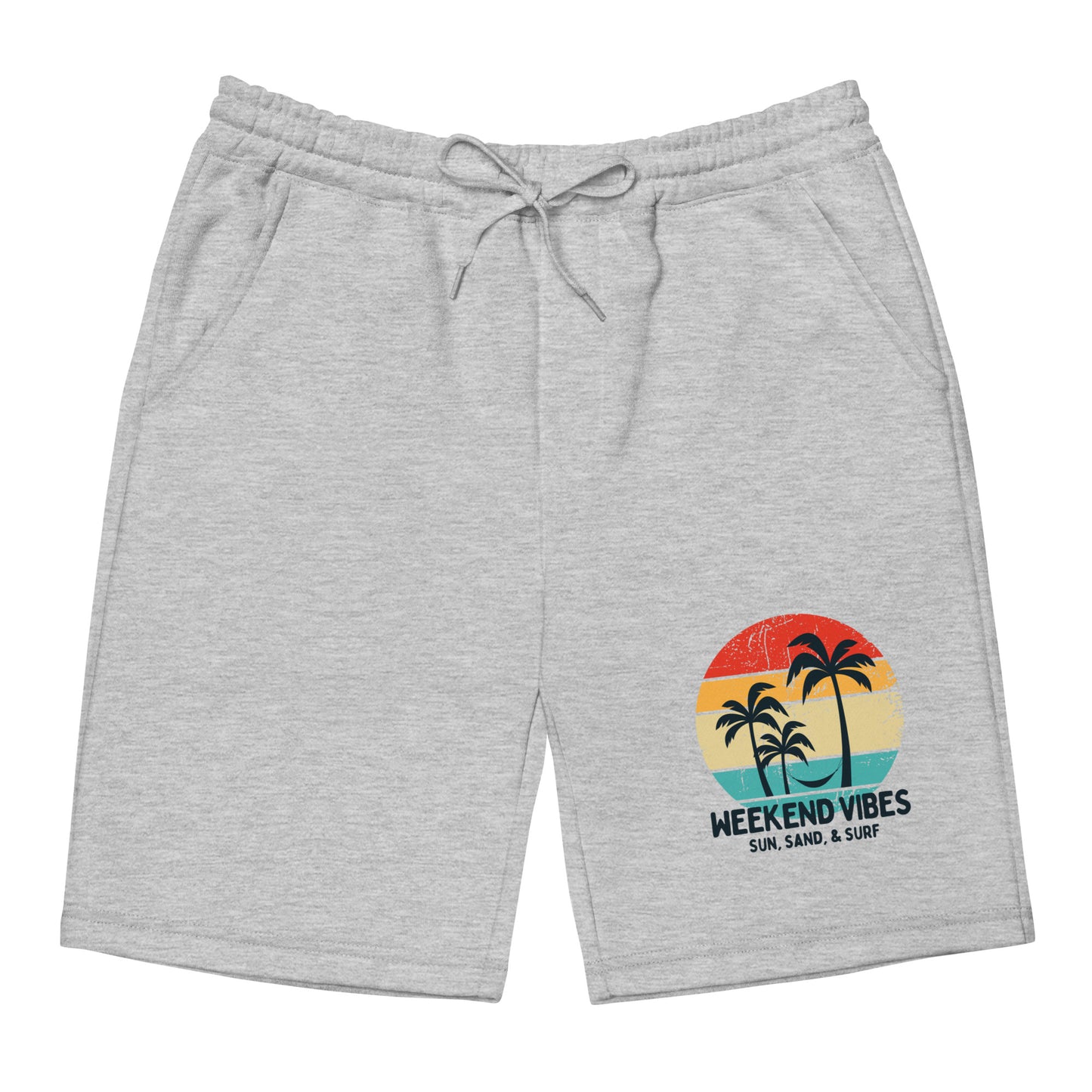Weekend Vibes Sun Sand Surf Men's fleece shorts