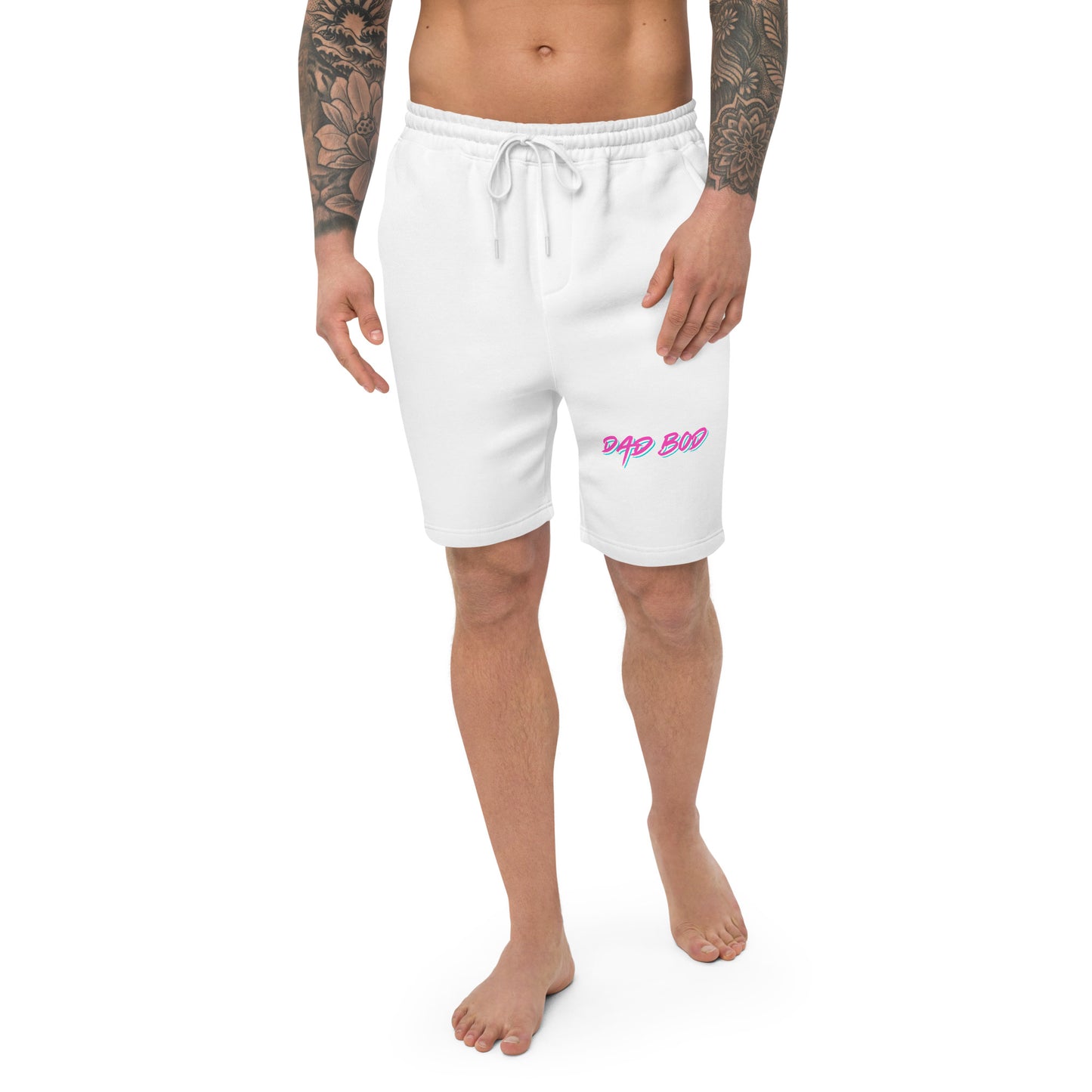 Retro Dad Bod Men's fleece shorts
